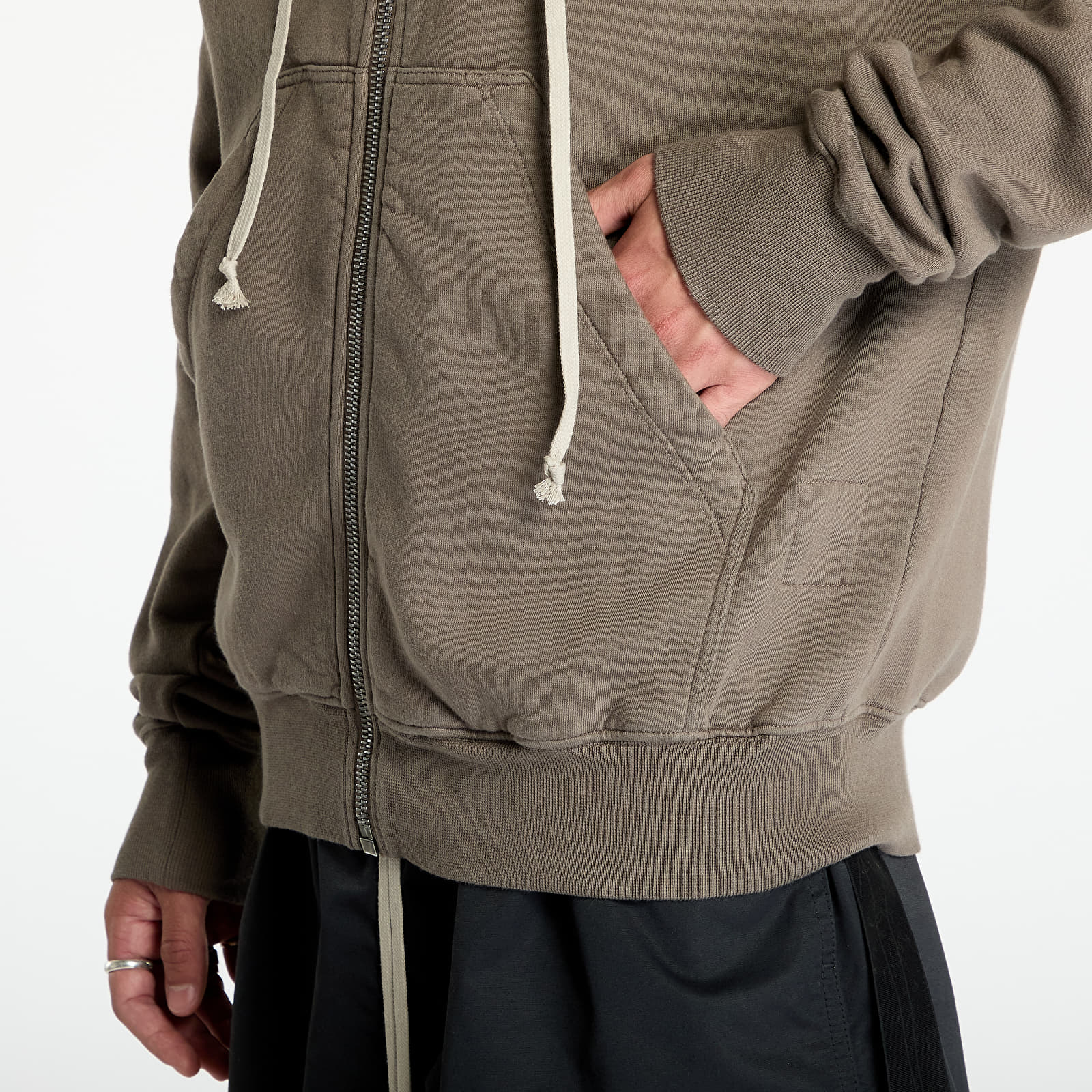 Mikiny Rick Owens DRKSHDW Knit Sweatshirt - Jason S Hoodie Dust