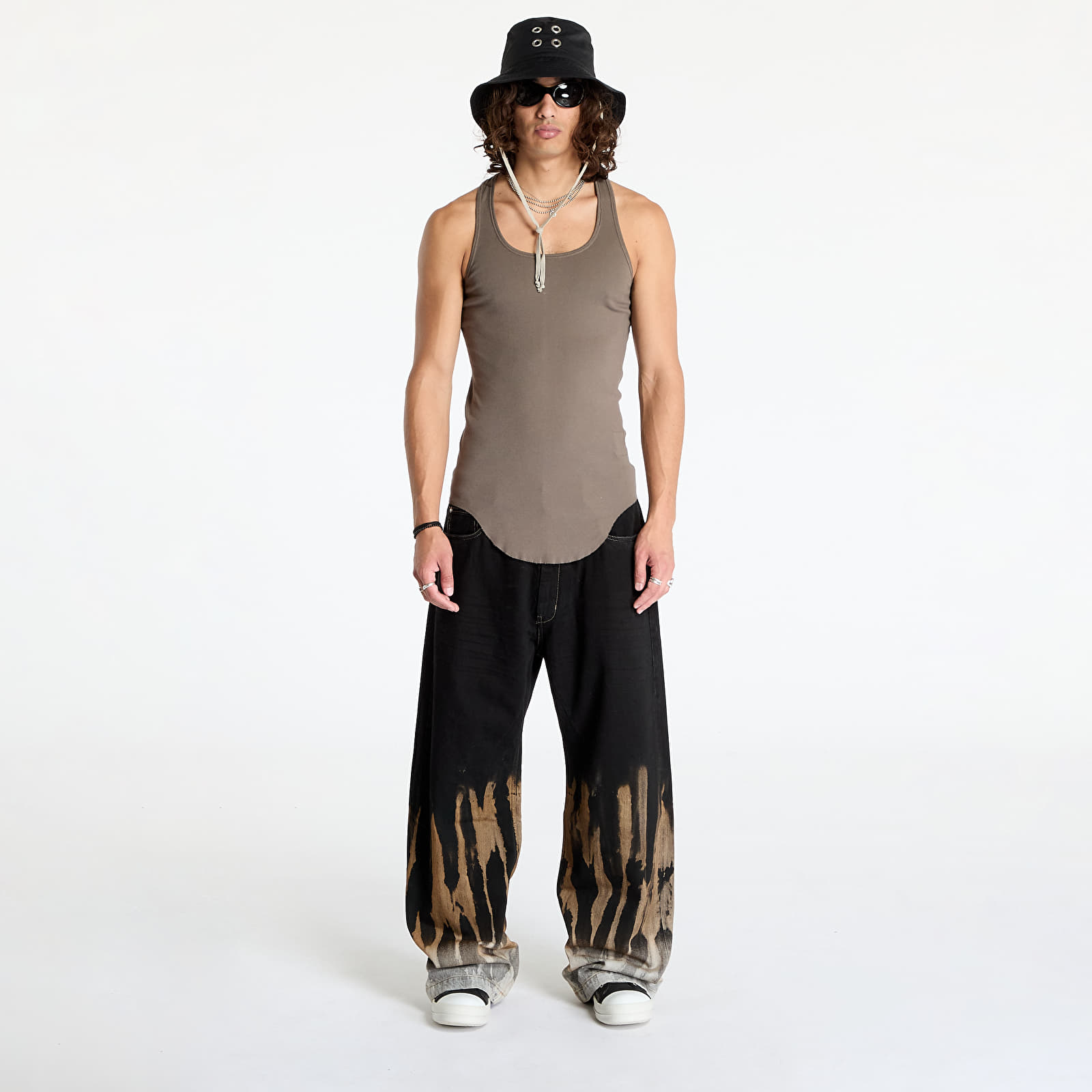 Jeans für Männer Rick Owens DRKSHDW Denim Geth Jeans Black/ Terra