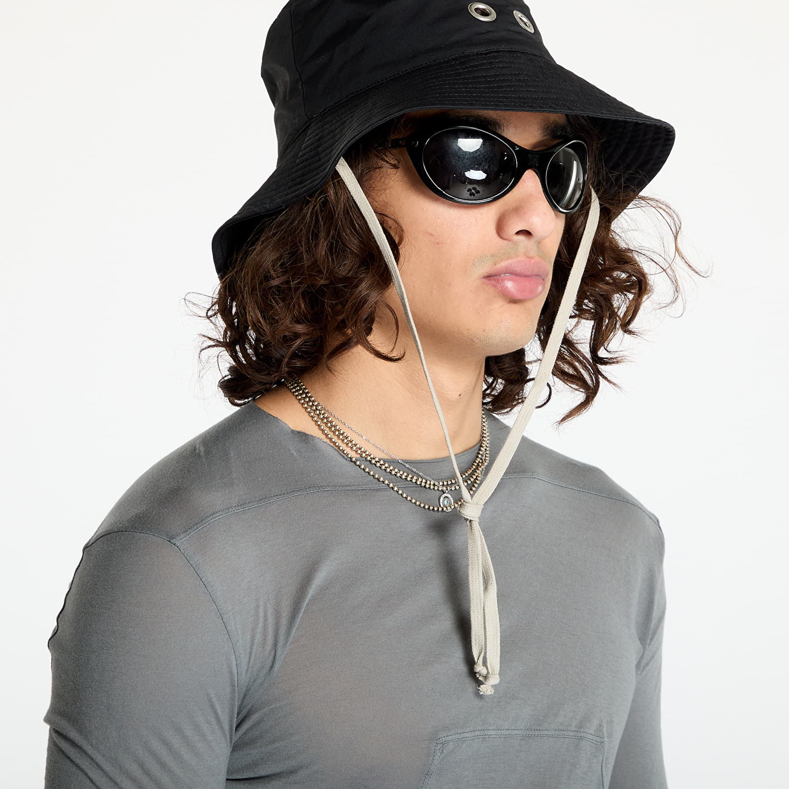 T-skjorter Rick Owens DRKSHDW Knit Edfu Top T-Shirt Stone