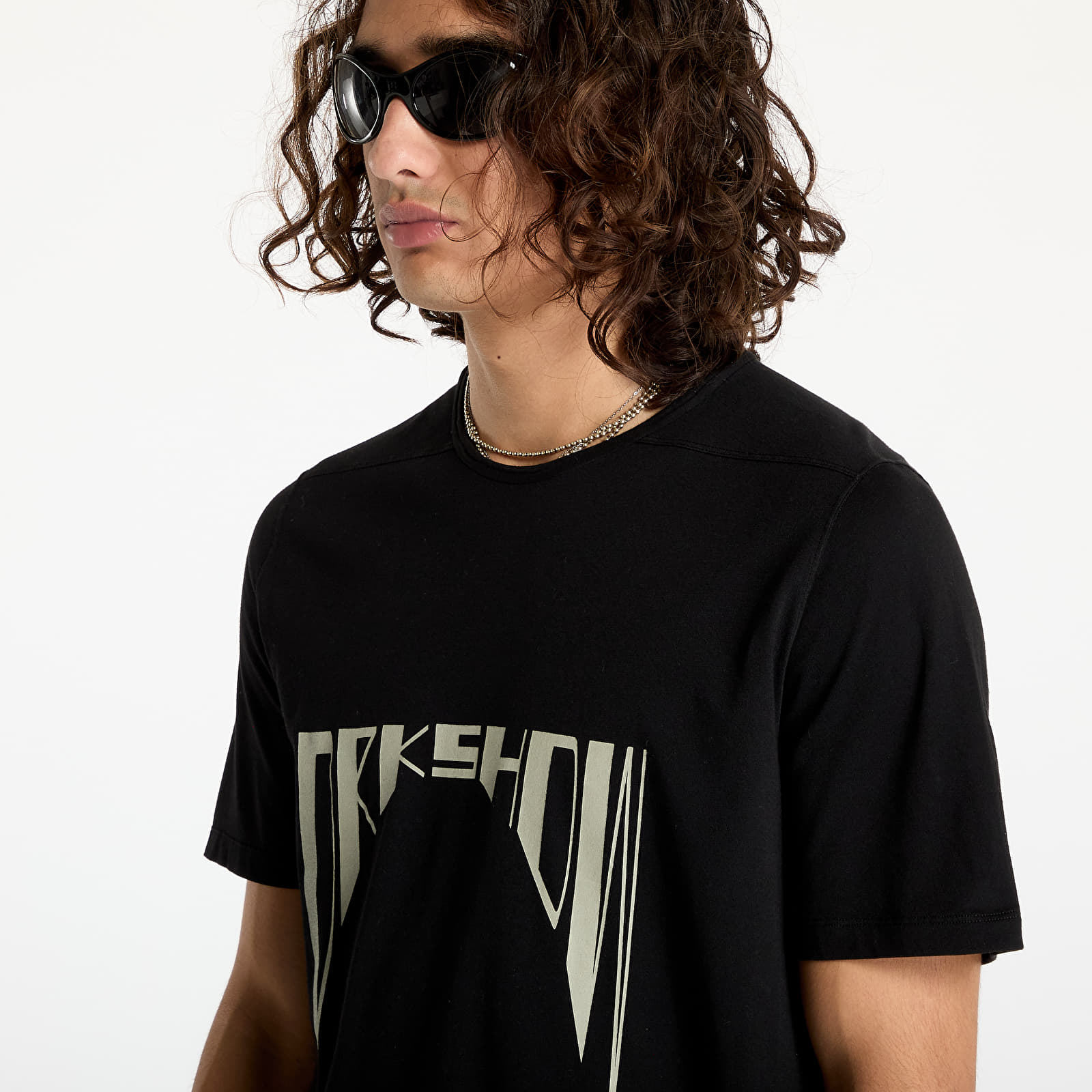 T-Shirts Rick Owens DRKSHDW Knit Level T-Shirt Black/ Pearl