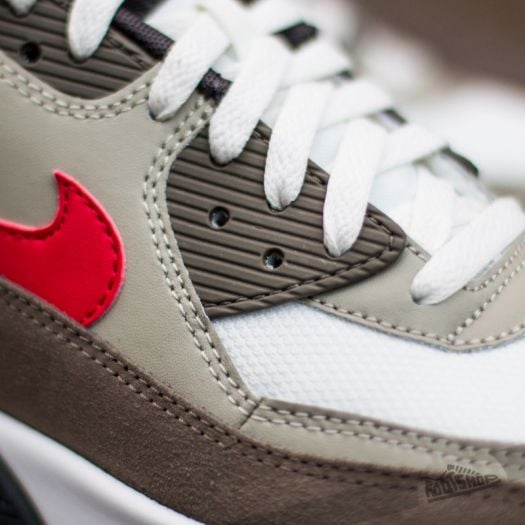Nike air max 90 essential summit white/university red clearance