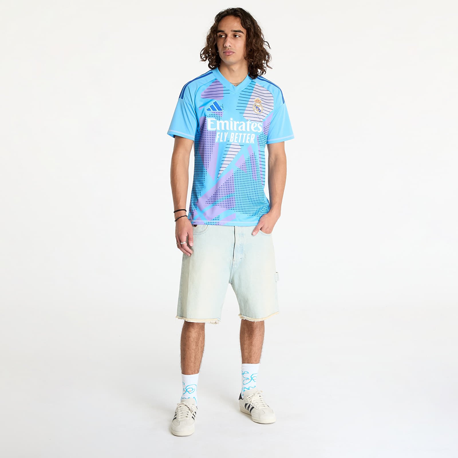 Trikók adidas Real Madrid 24/25 Home Goalkeeper Jersey Semi Blue Burst