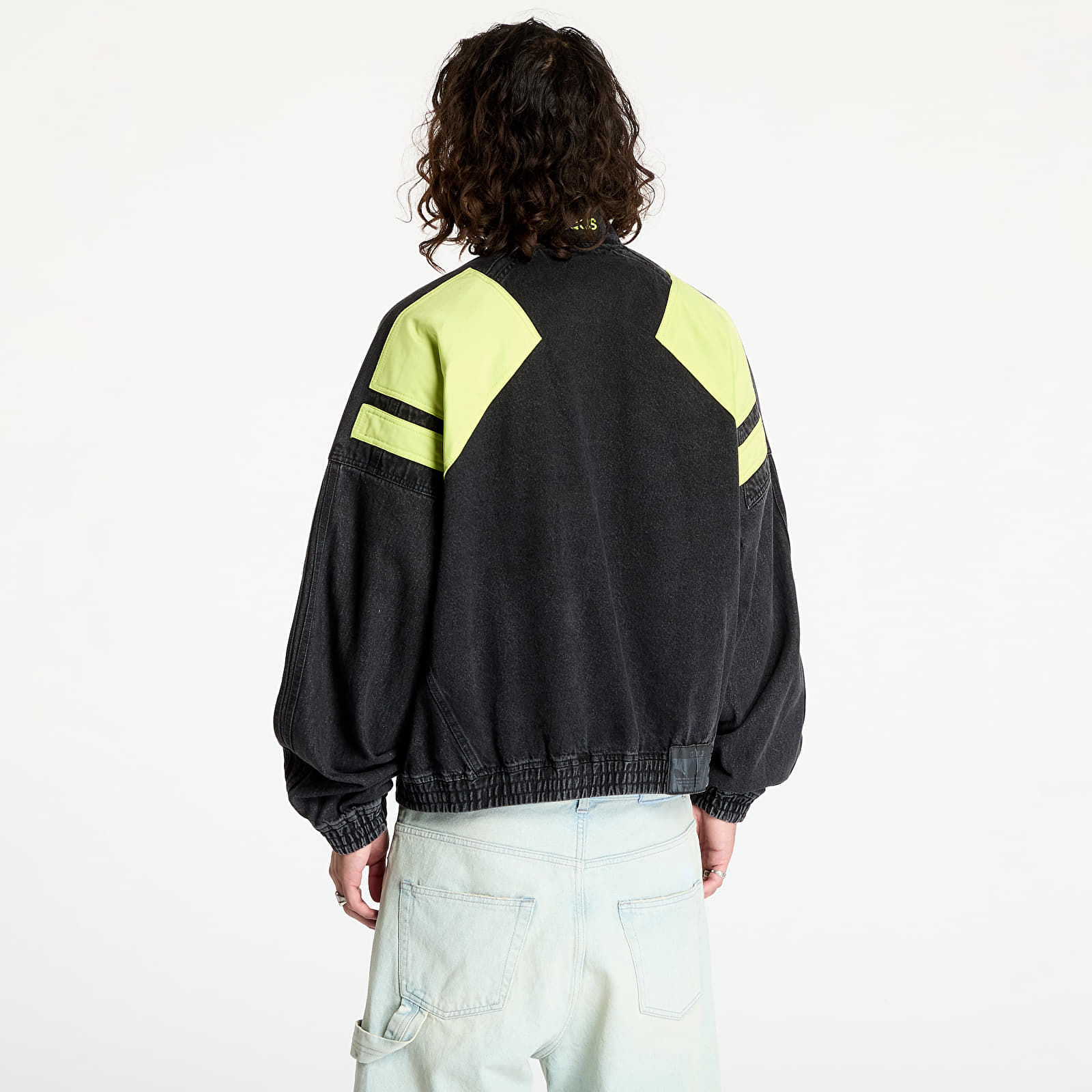 Herrenjacken adidas Adilenium Moto Denim Jacket Black Footshop