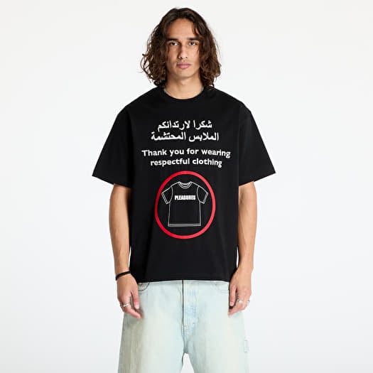 Majica PLEASURES Respect Heavyweight T-Shirt Black