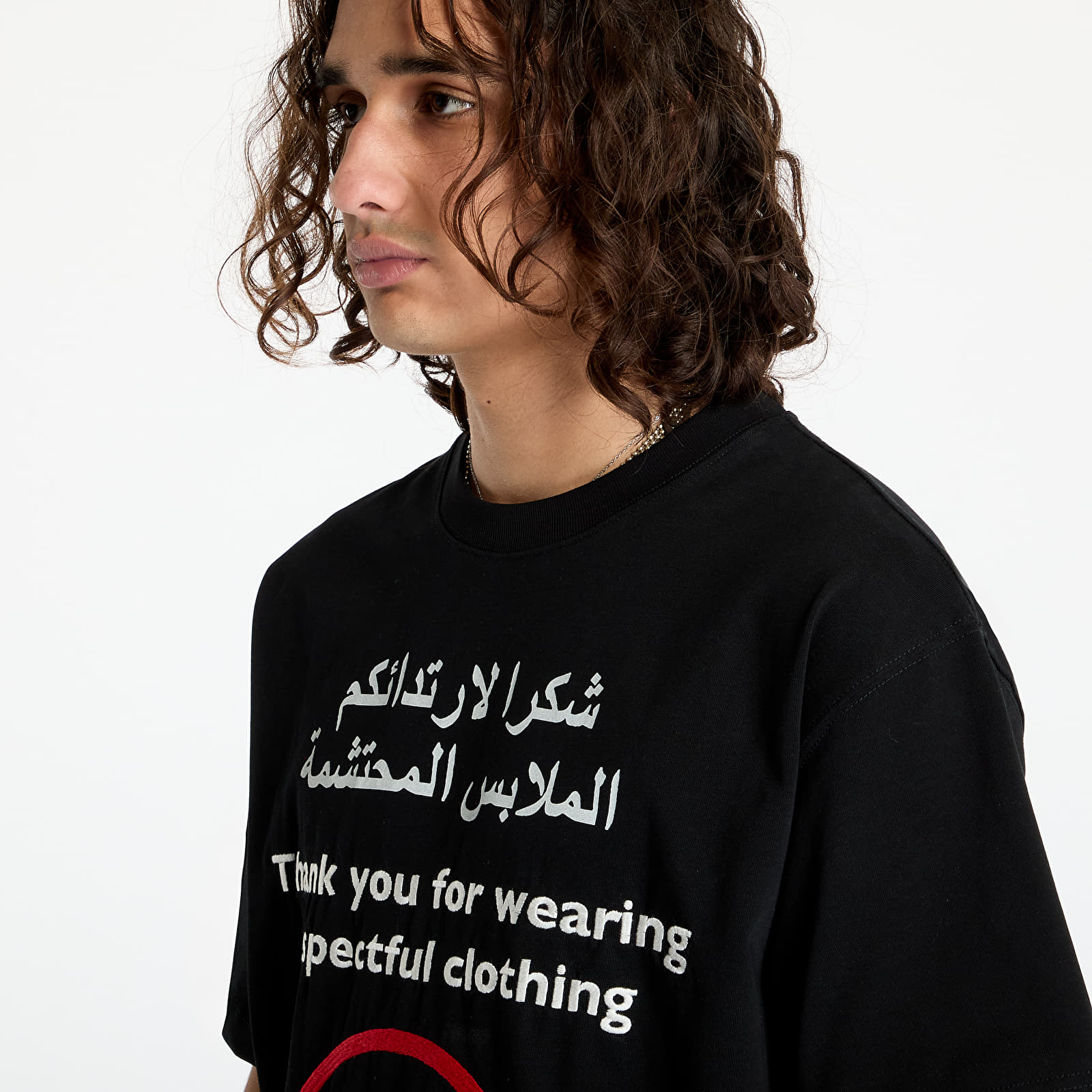 T-paidat PLEASURES Respect Heavyweight T-Shirt Black