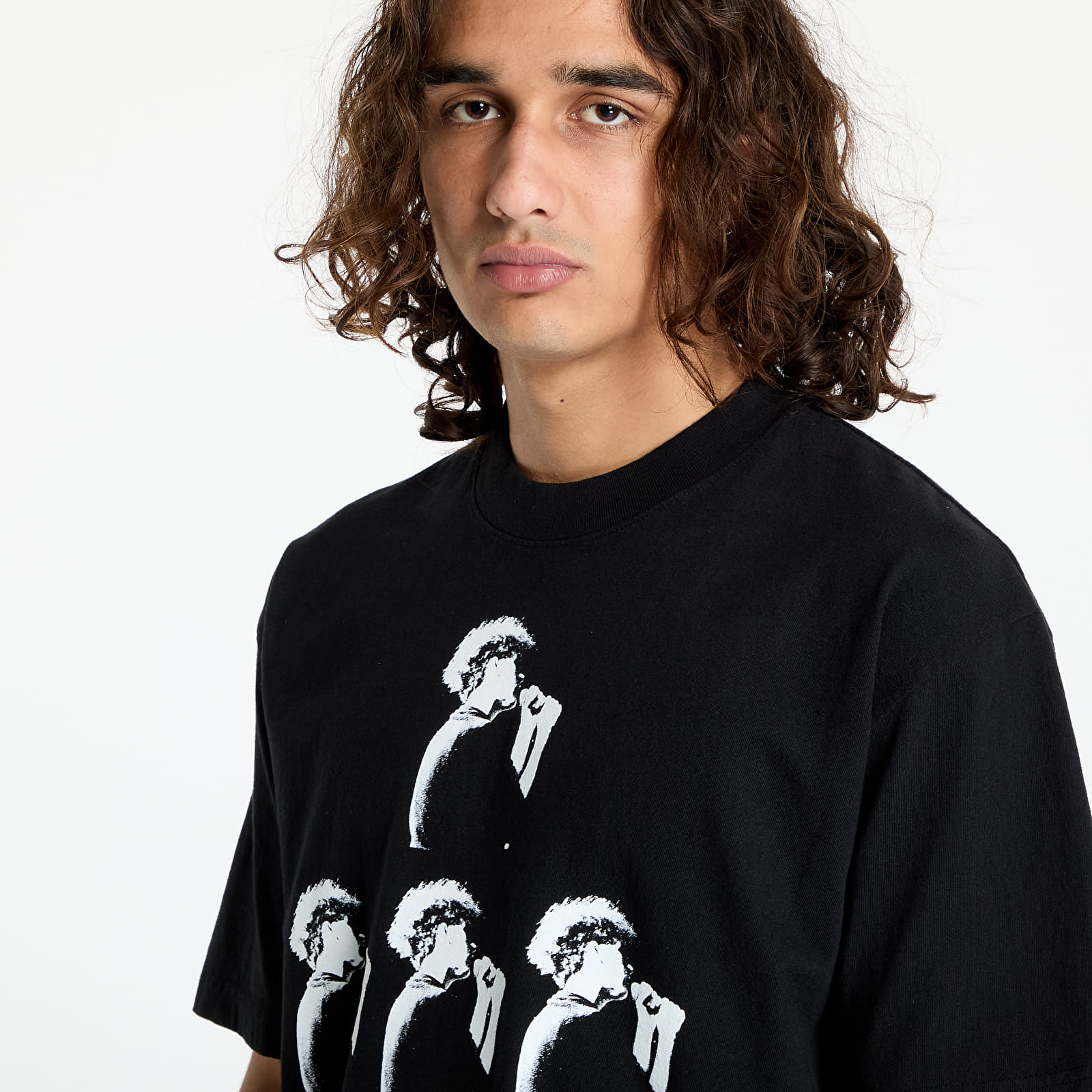 T-shirts PLEASURES Cross T-Shirt Black