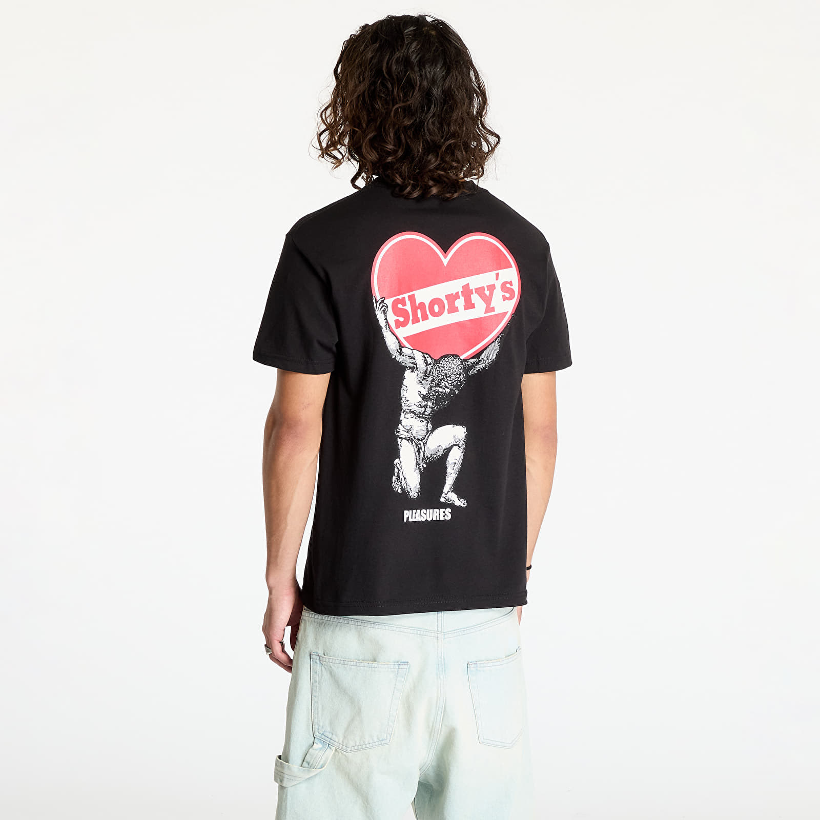 T-Shirts PLEASURES Atlas T-Shirt Black