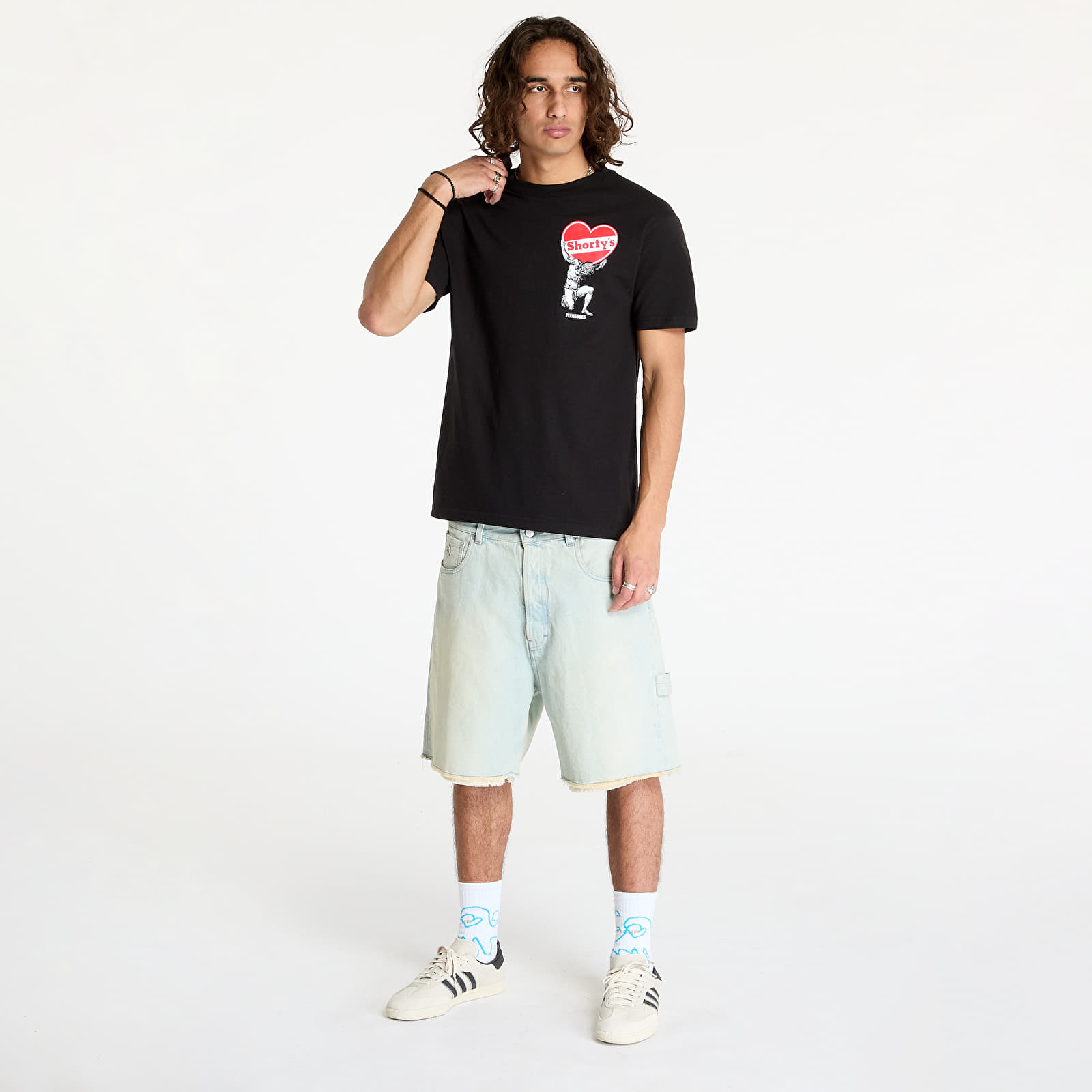T-Shirts PLEASURES Atlas T-Shirt Black