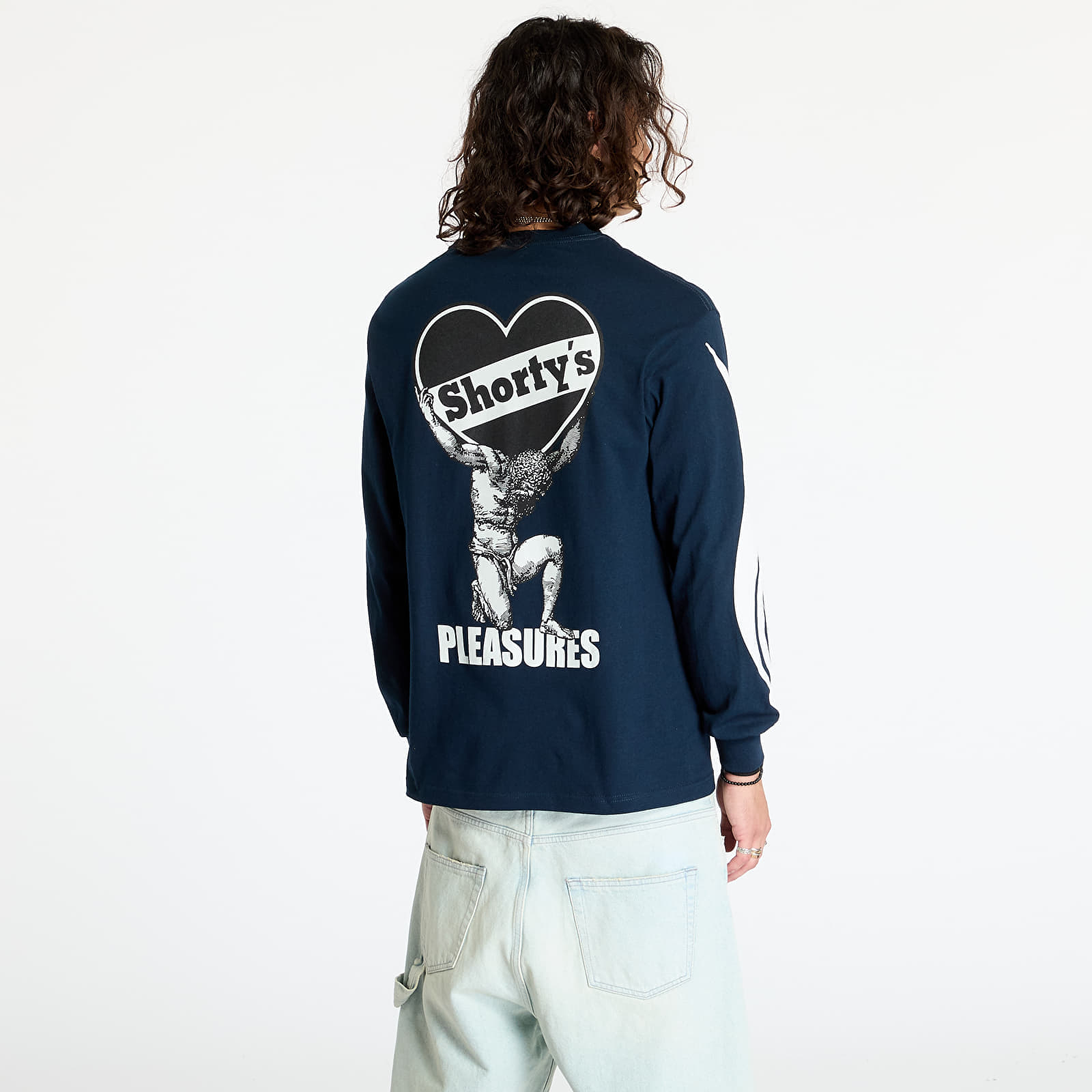 Футболка PLEASURES Guilty Long Sleeve Tee Navy L