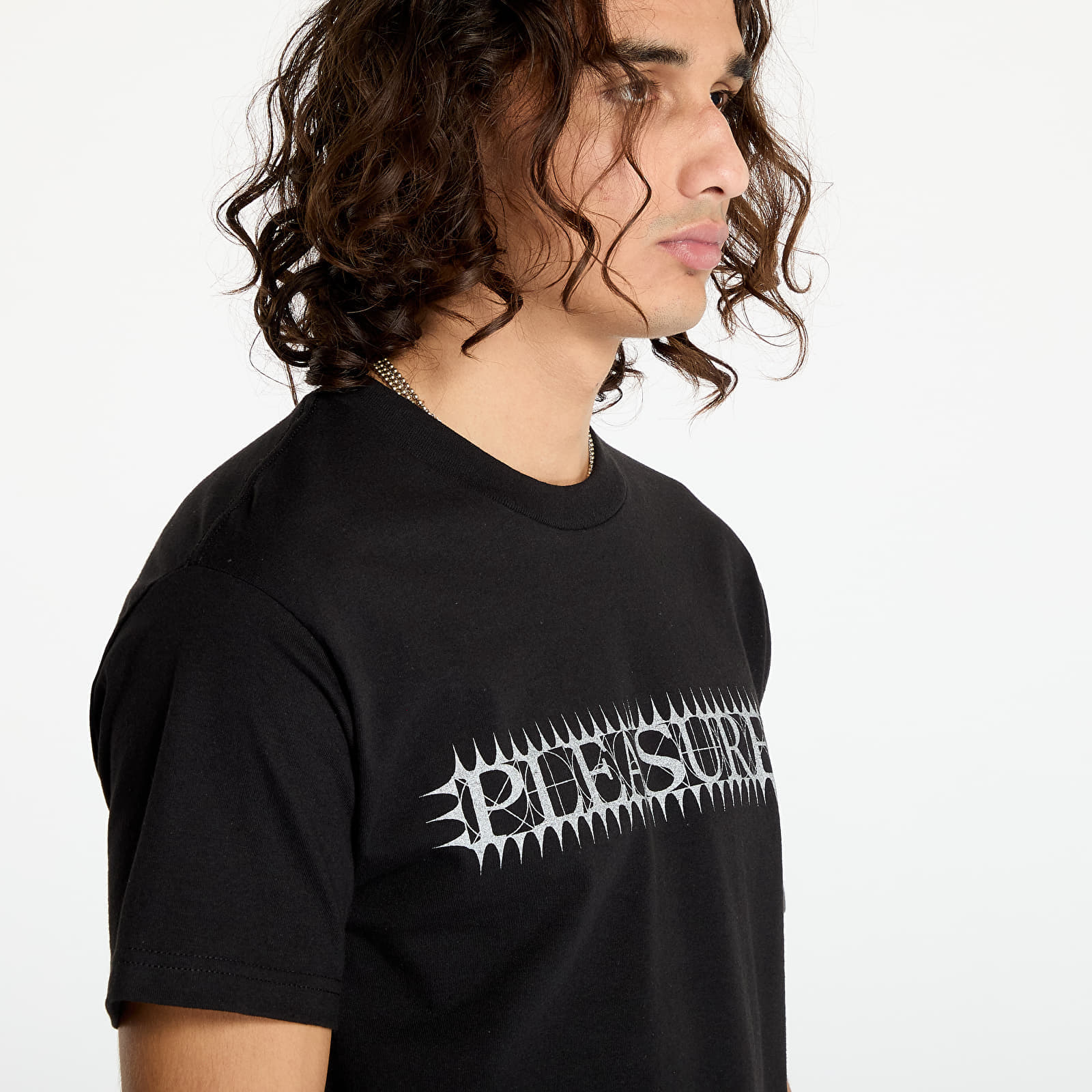 Tricou PLEASURES Spike T-Shirt Black - 1 | YEO