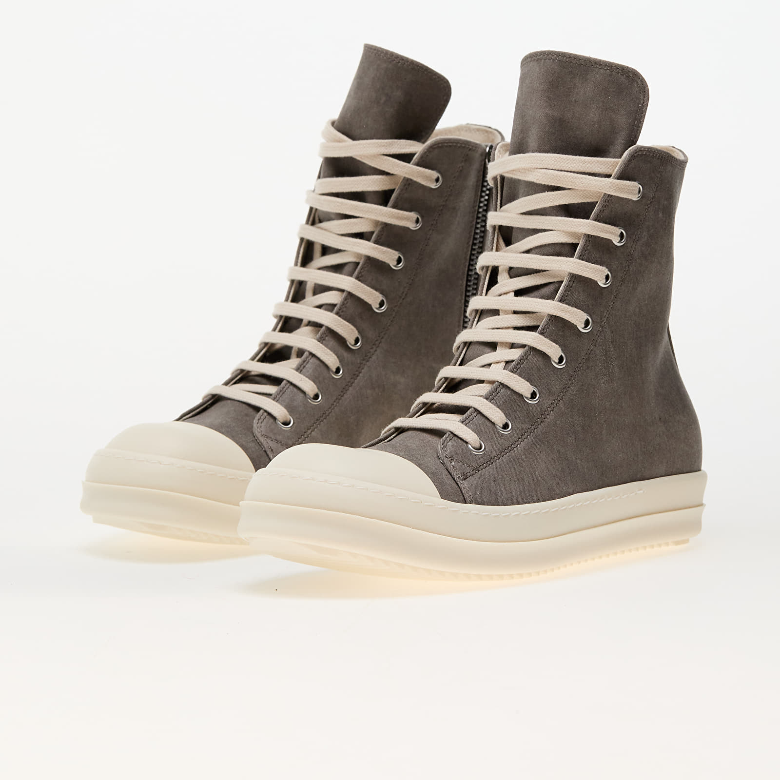Men's shoes Rick Owens DRKSHDW Denim Shoes Dust/ Milk/ Milk