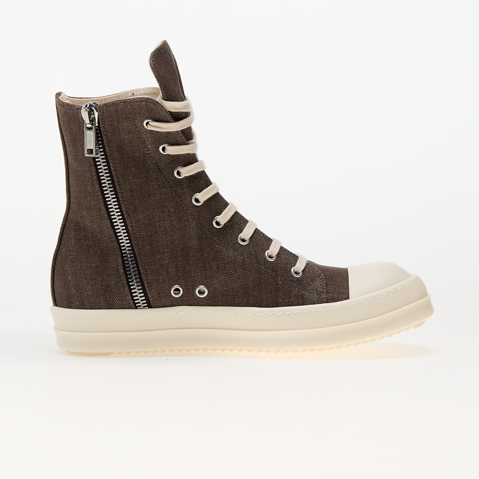 Men's shoes Rick Owens DRKSHDW Denim Shoes Dark Dust/ Milk/ Milk