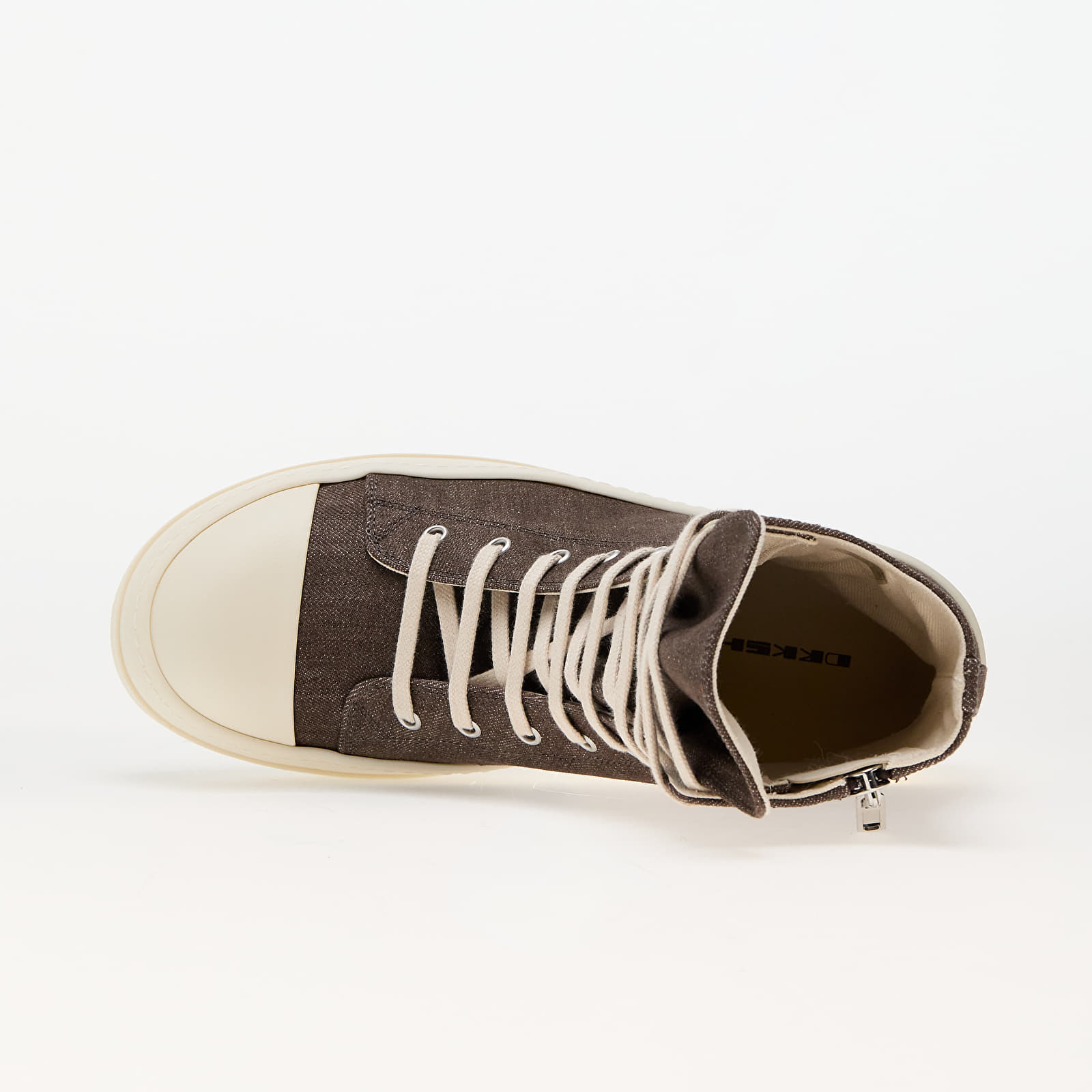 Men's shoes Rick Owens DRKSHDW Denim Shoes Dark Dust/ Milk/ Milk