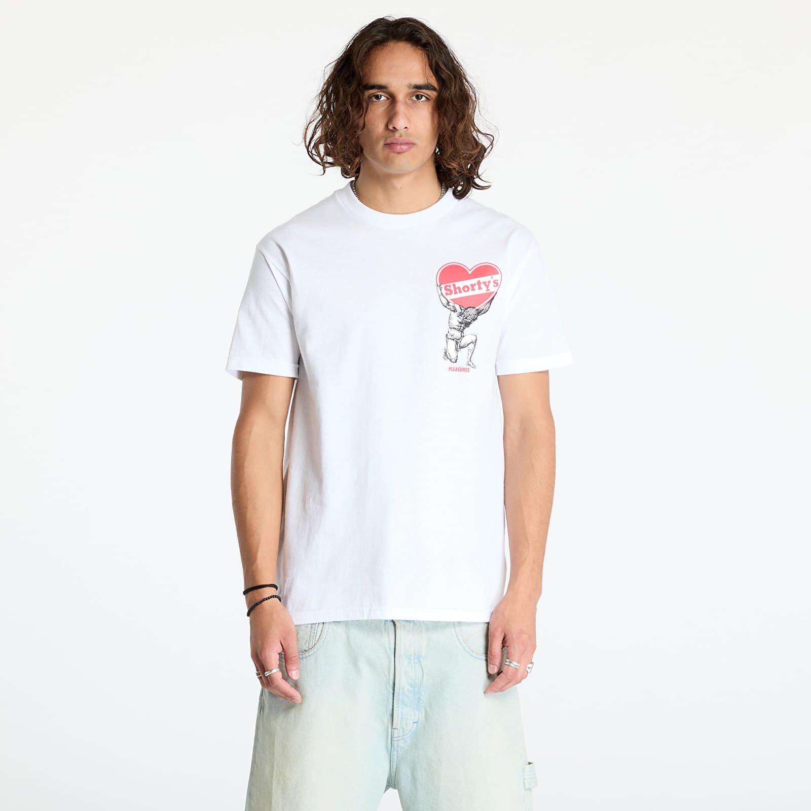 T-shirt PLEASURES Atlas T-Shirt White XL