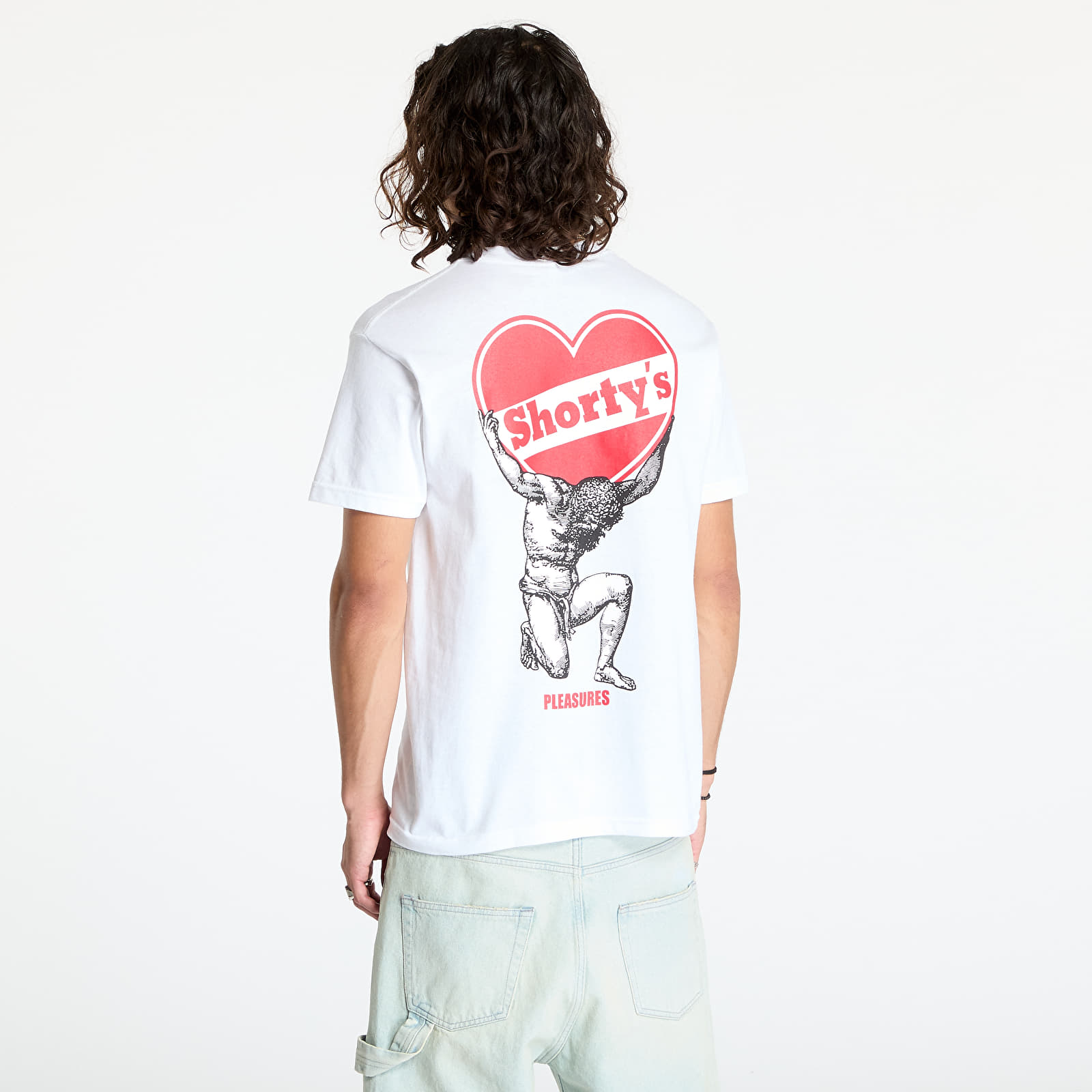 Koszulki PLEASURES Atlas T-Shirt White