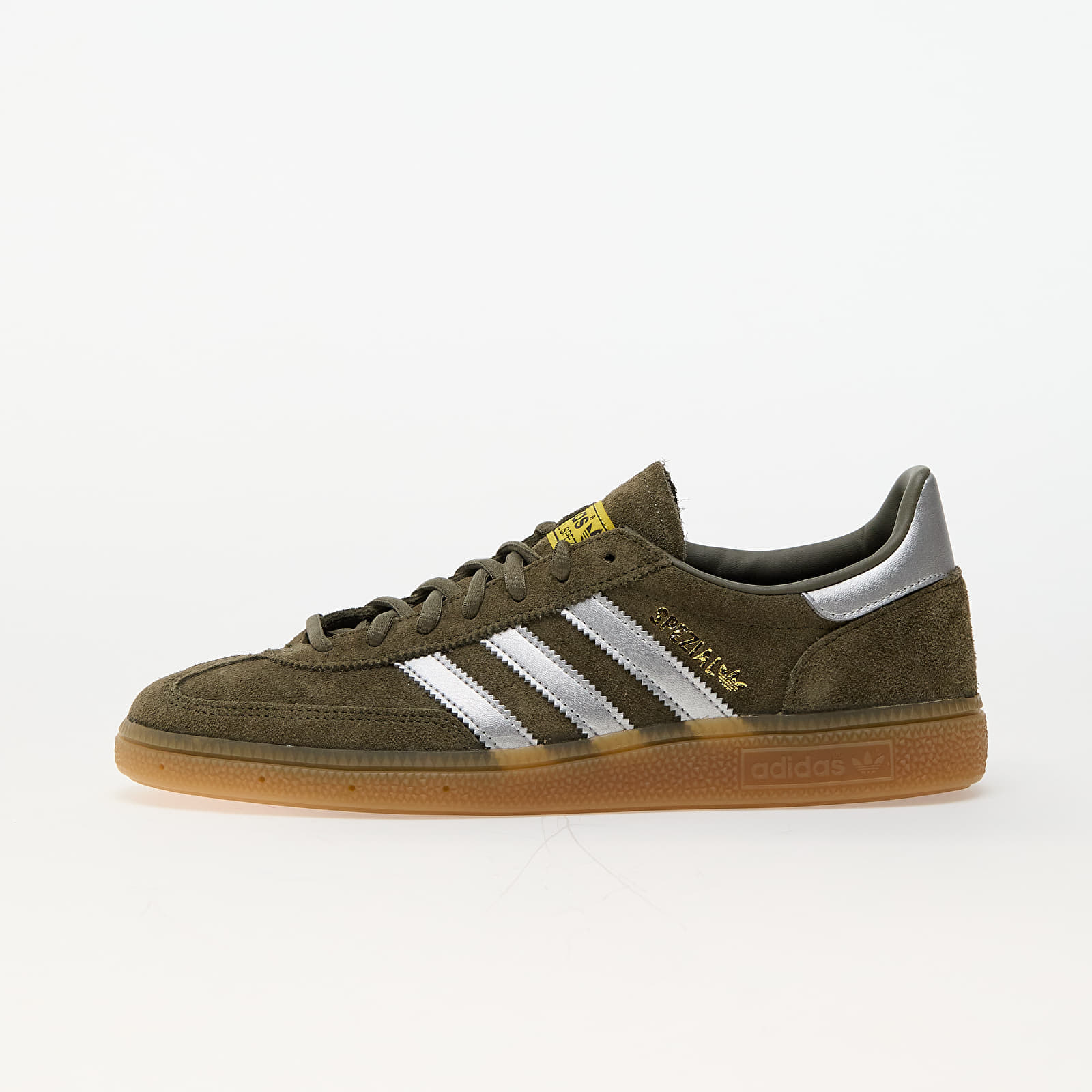 Levně Tenisky adidas Handball Spezial Olive Strata S23/ Silver Metallic/ Super Yellow