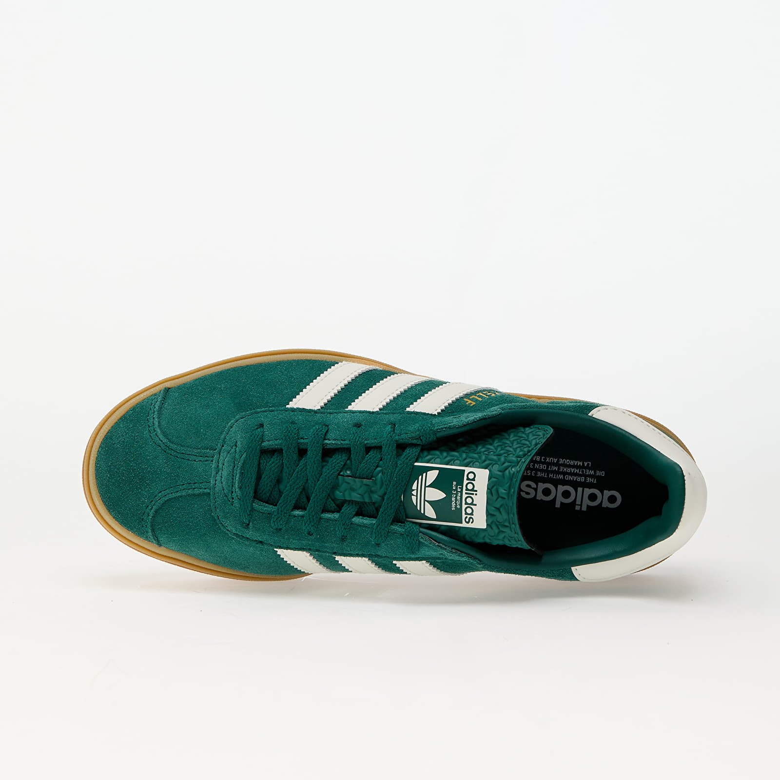 Női cipők adidas Gazelle Bold W Collegiate Green/ Off White/ Gold Metallic