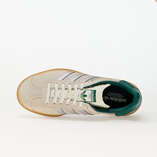 Ladies white adidas gazelle trainers top