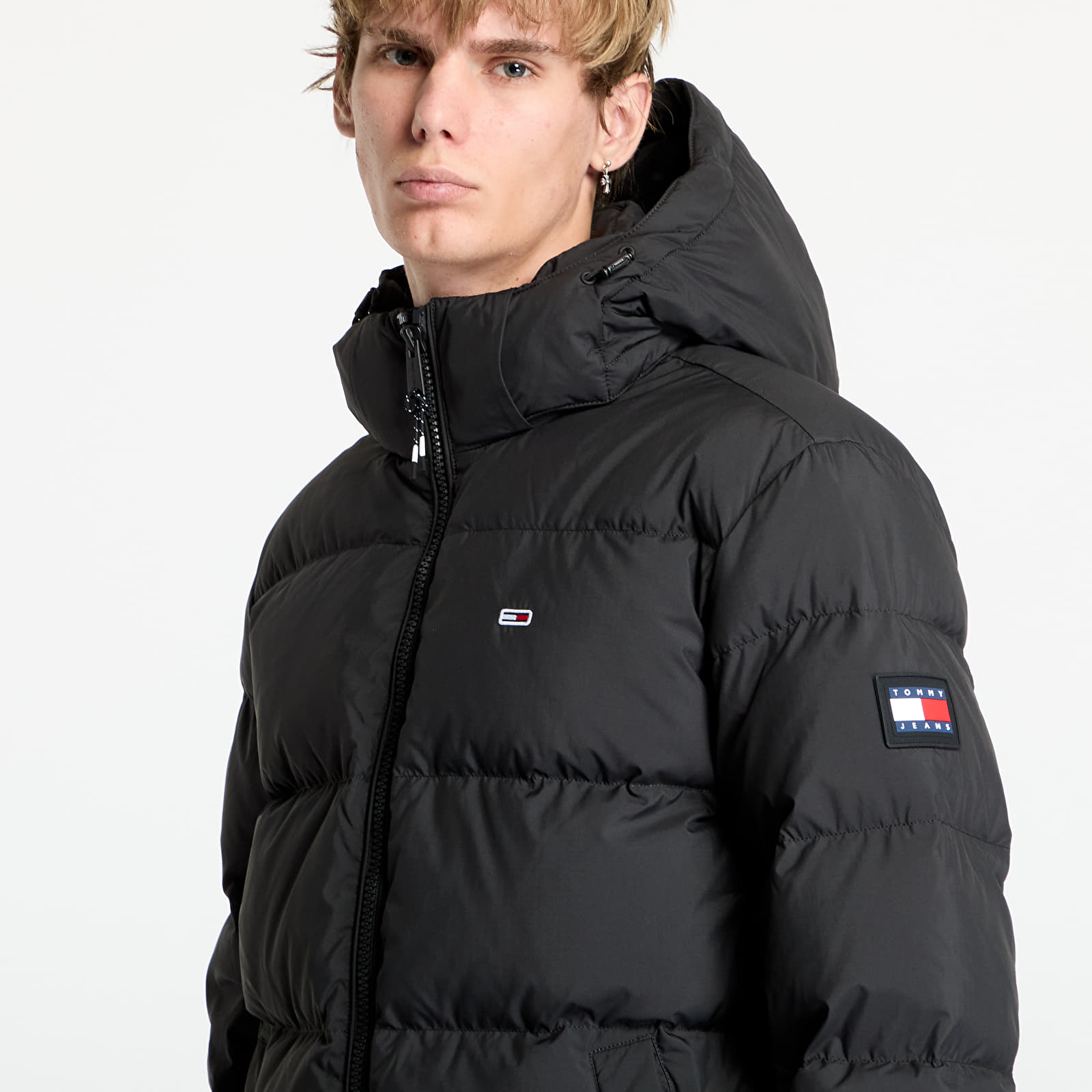 Bundy Tommy Jeans Essential Down Parka Jacket Black