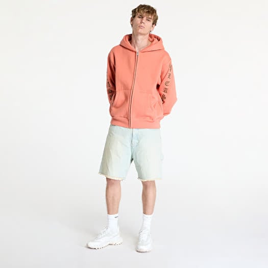 Rust pink hoodie top
