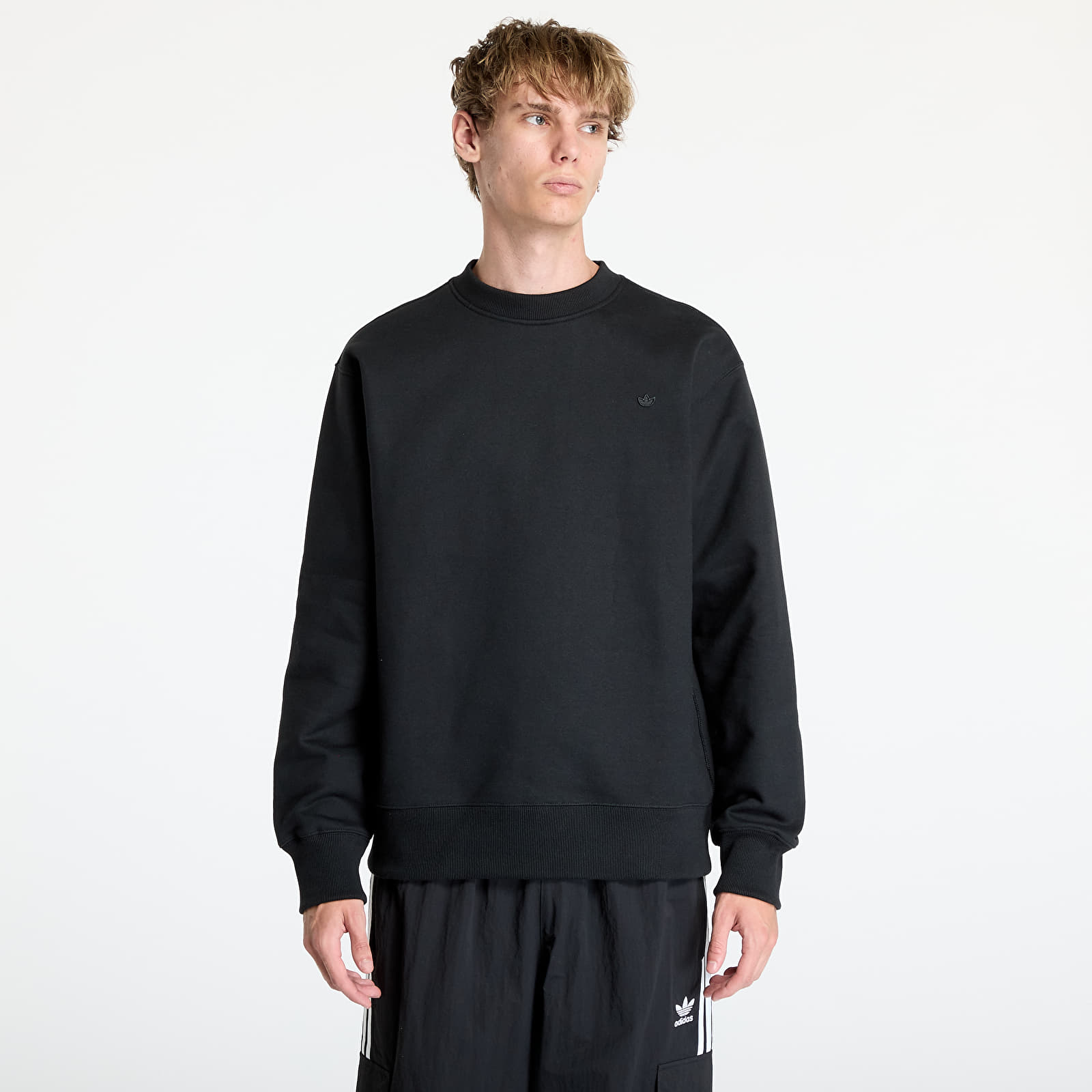 Mikiny adidas Adicolor Contempo Crew Sweatshirt Black
