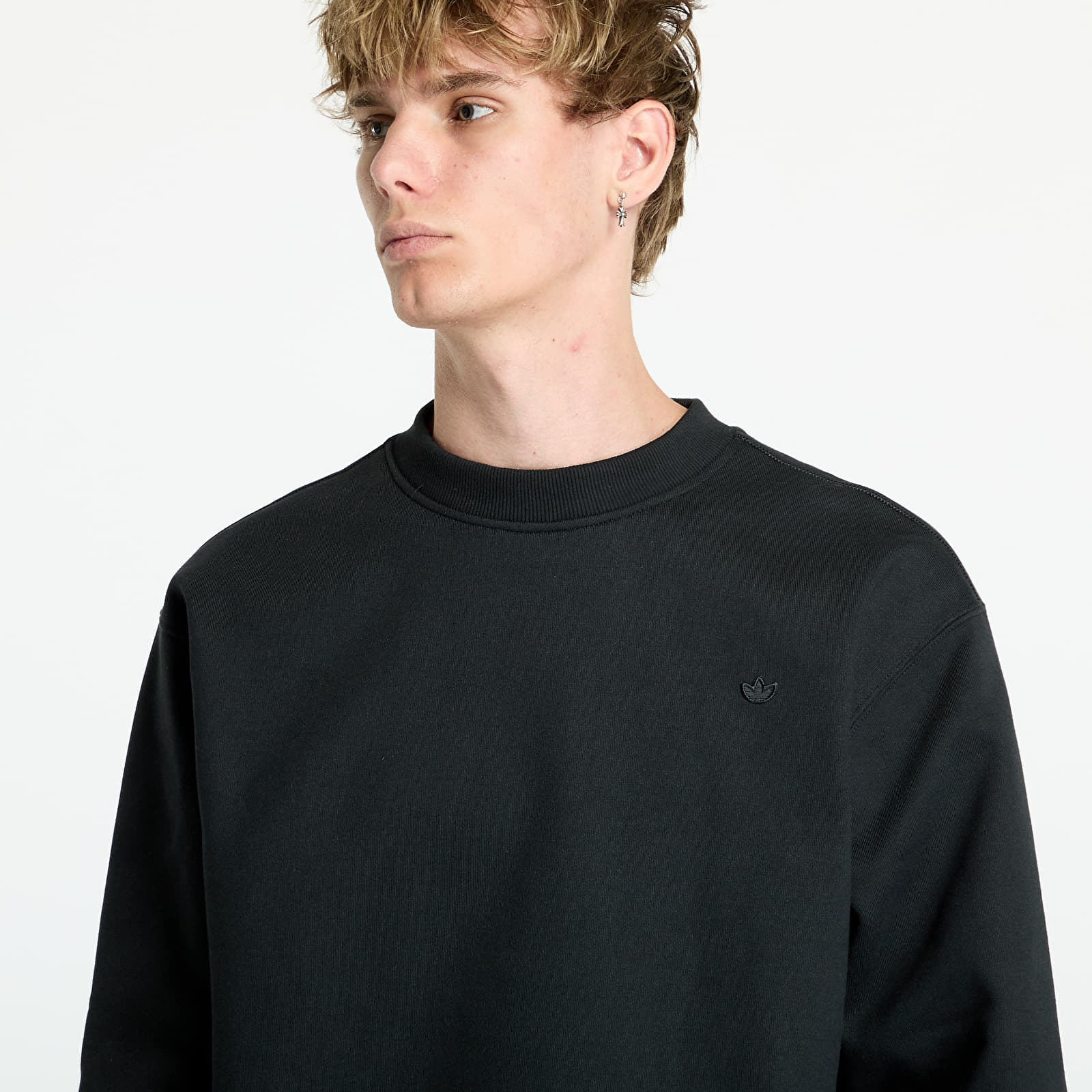 Mikiny adidas Adicolor Contempo Crew Sweatshirt Black