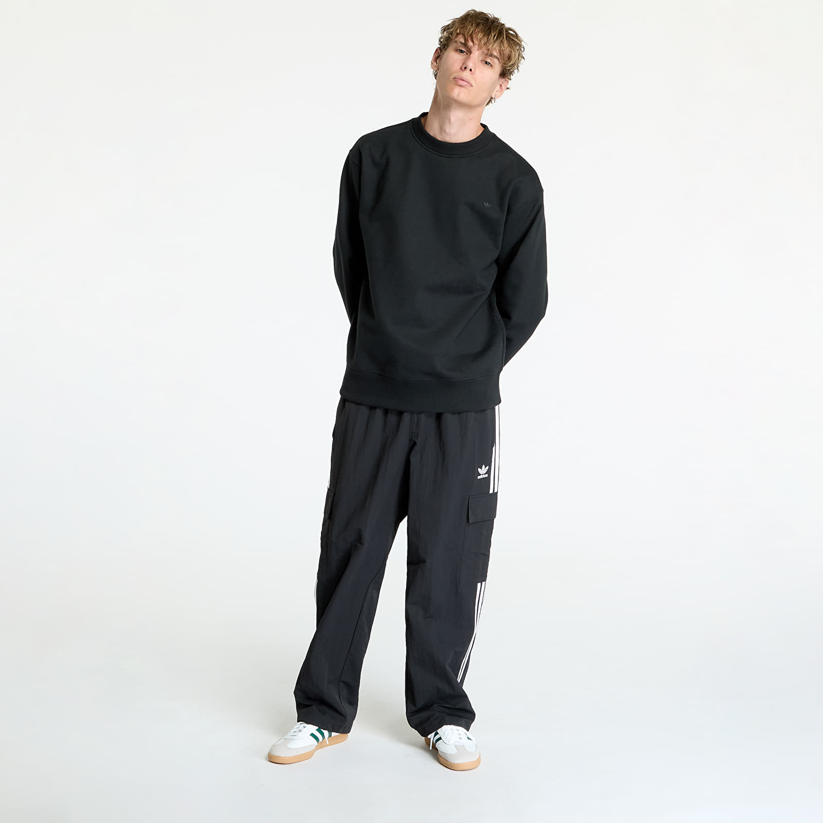 Mikiny adidas Adicolor Contempo Crew Sweatshirt Black