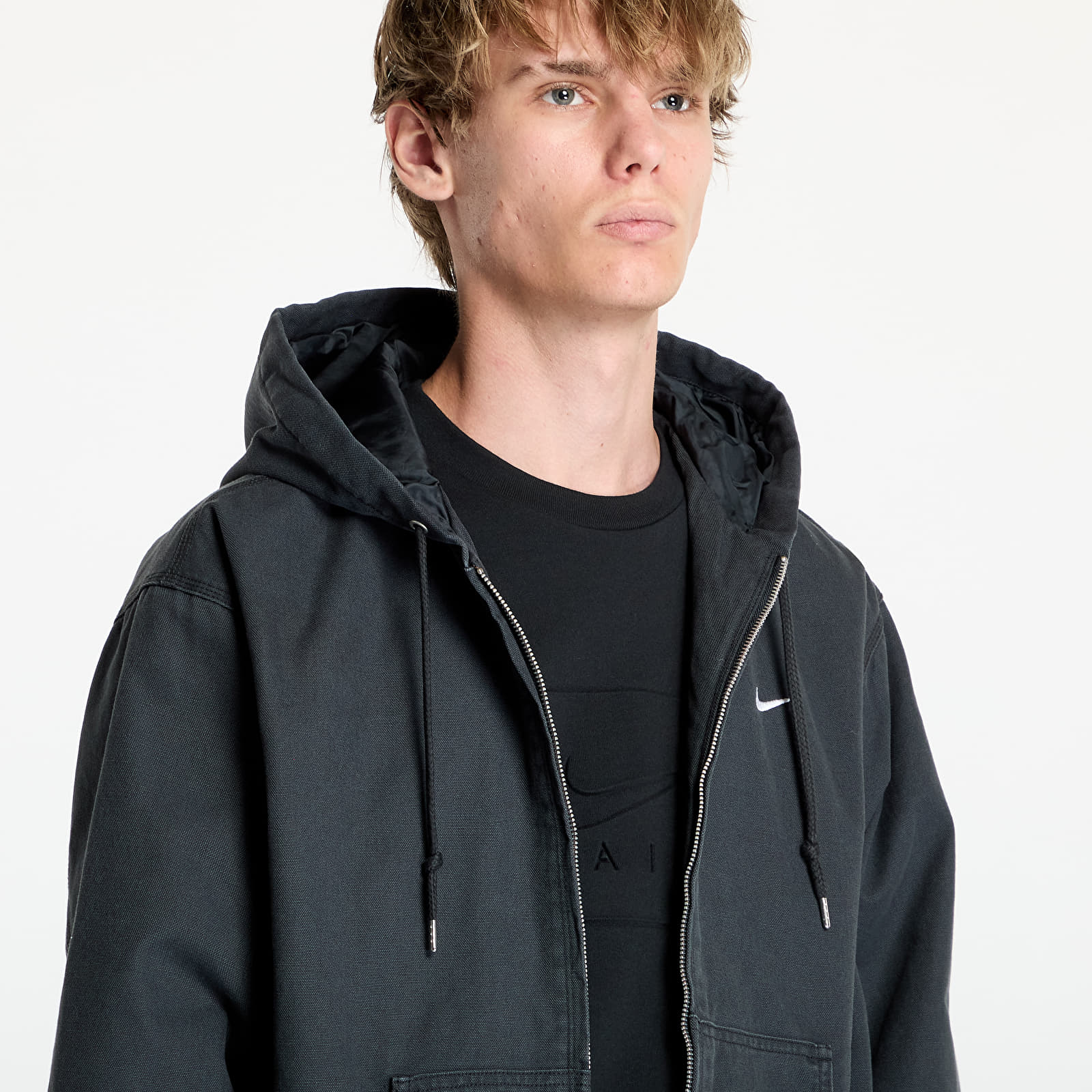 Nike padded hooded jacket shop