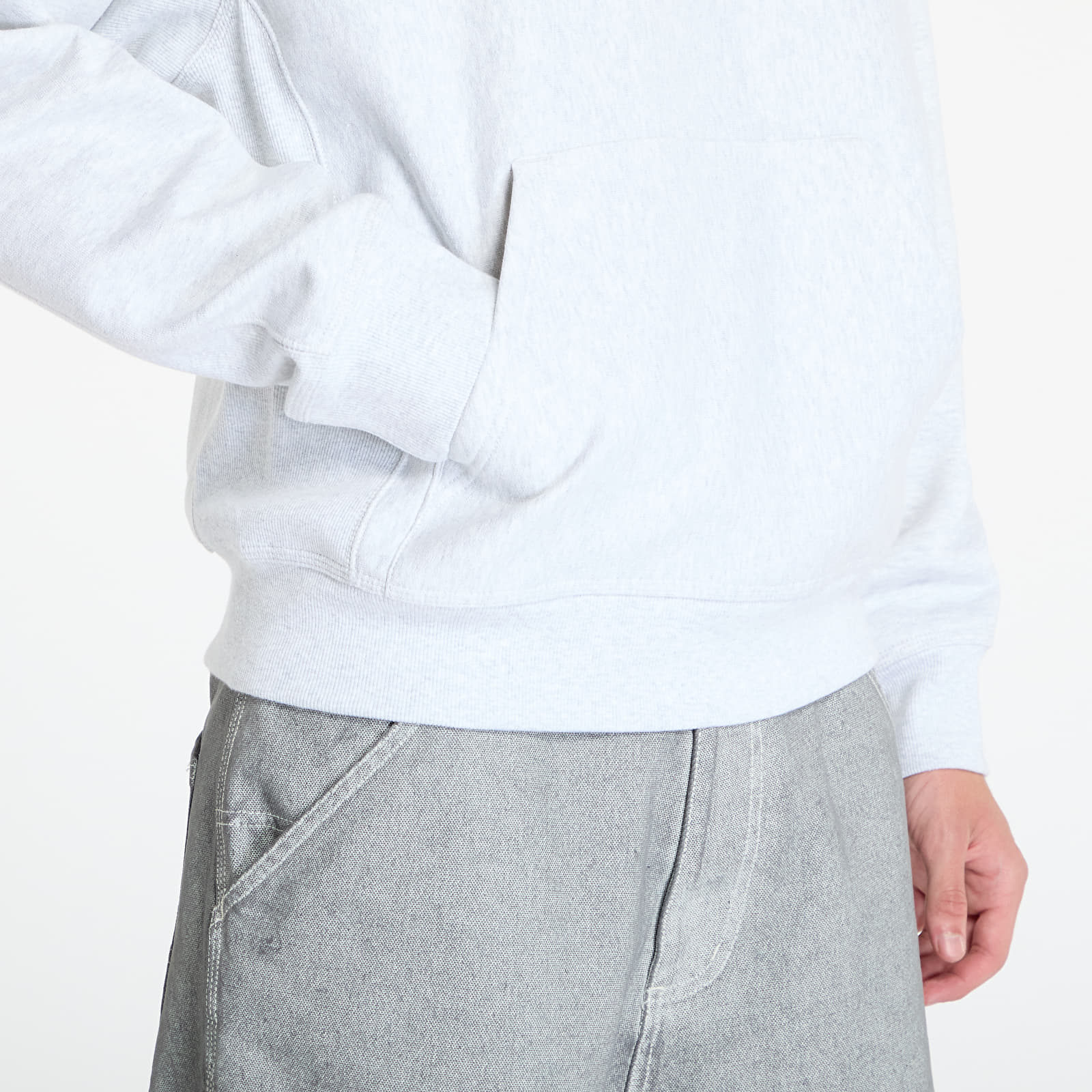 Sudaderas Carhartt WIP Hooded American Script Sweat Ash Heather
