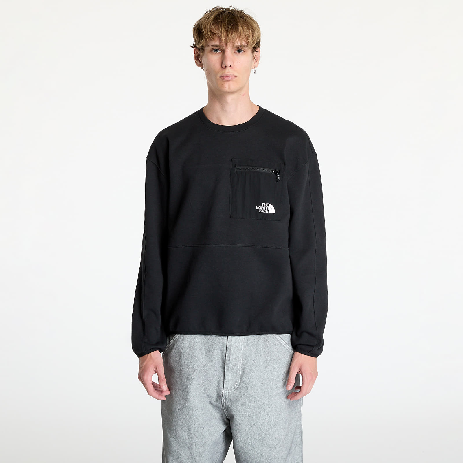 Pulóverek The North Face Tnf Tech Crew Tnf Black