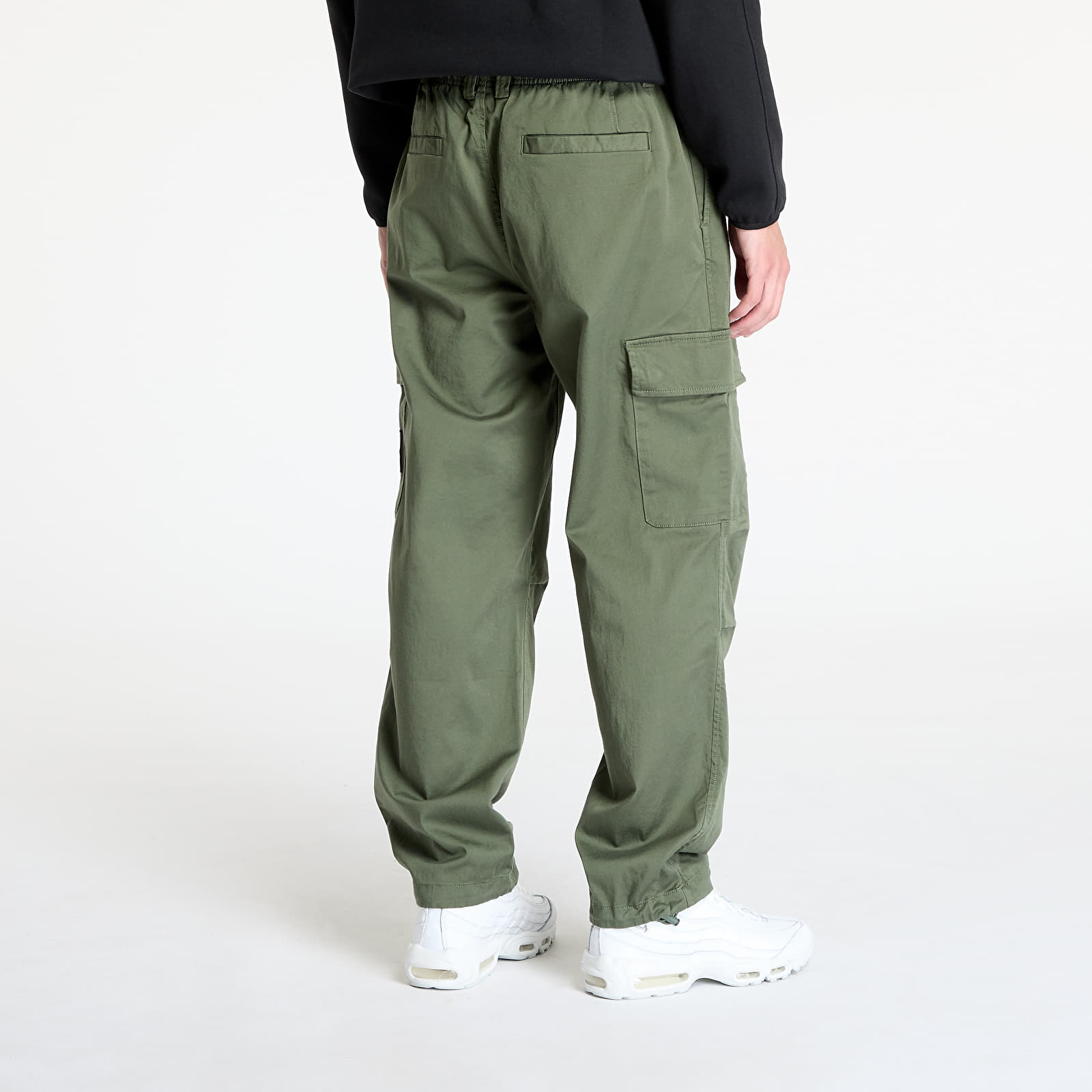 Pantaloni și blugi Calvin Klein Jeans Essential Regular Ca Green