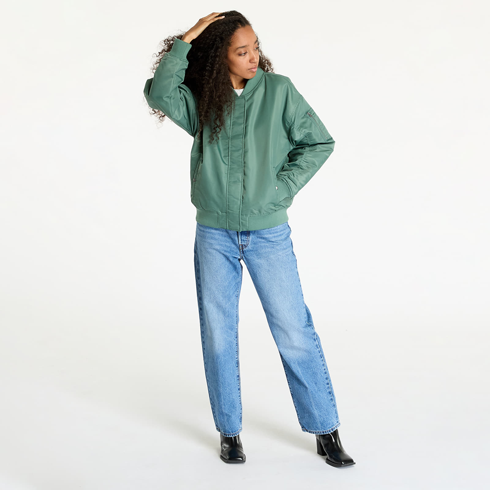 Kurtki damskie Vans Bennett Bomber Dark Forest