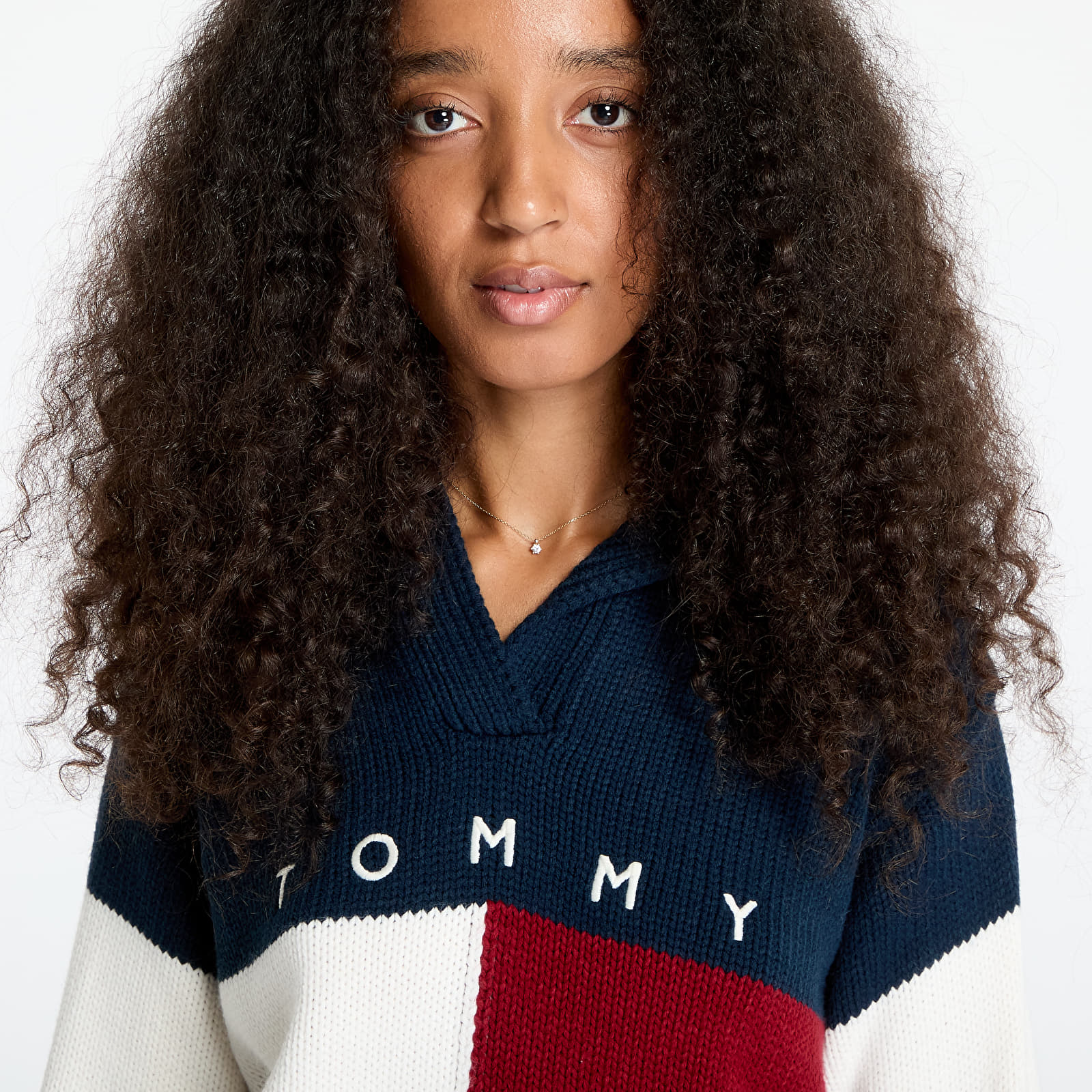 Pullover Tommy Jeans Flag Rugby Sweater Dark Night Navy