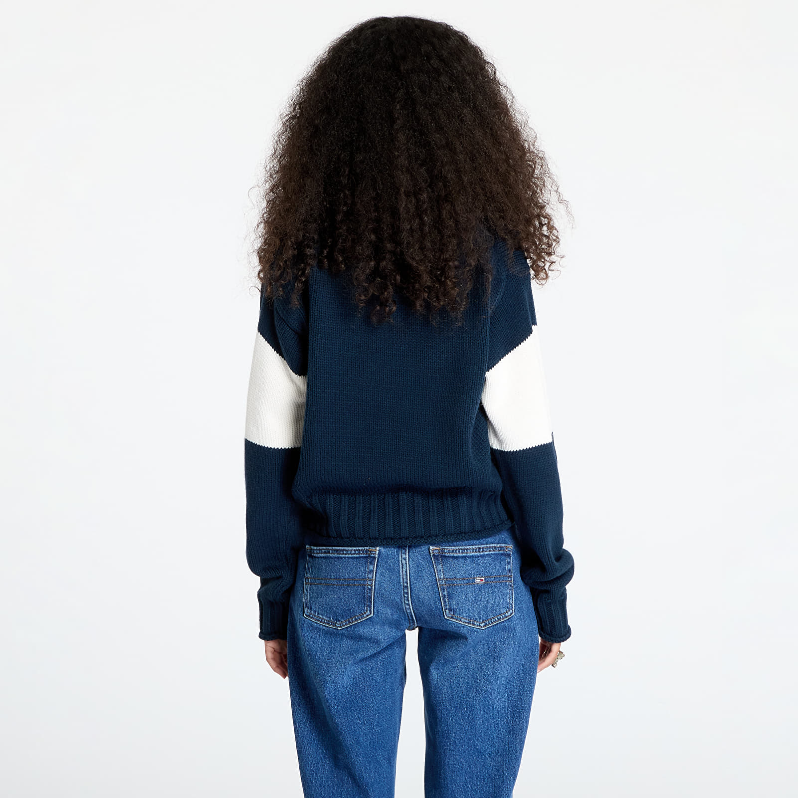 Pullover Tommy Jeans Flag Rugby Sweater Dark Night Navy