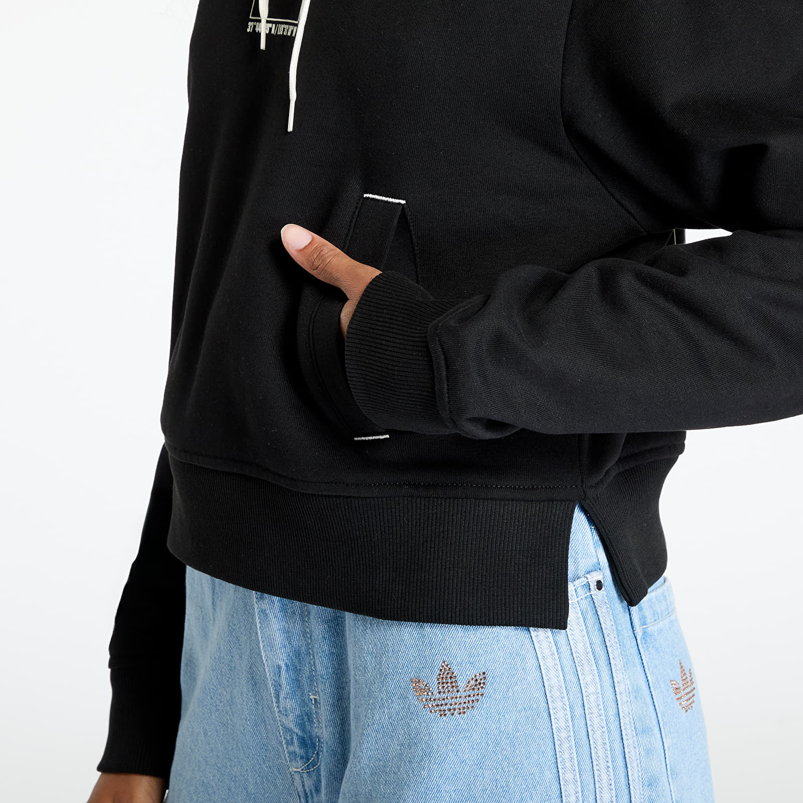 Mikiny The North Face W Coordinates Crop Hoodie Tnf Black