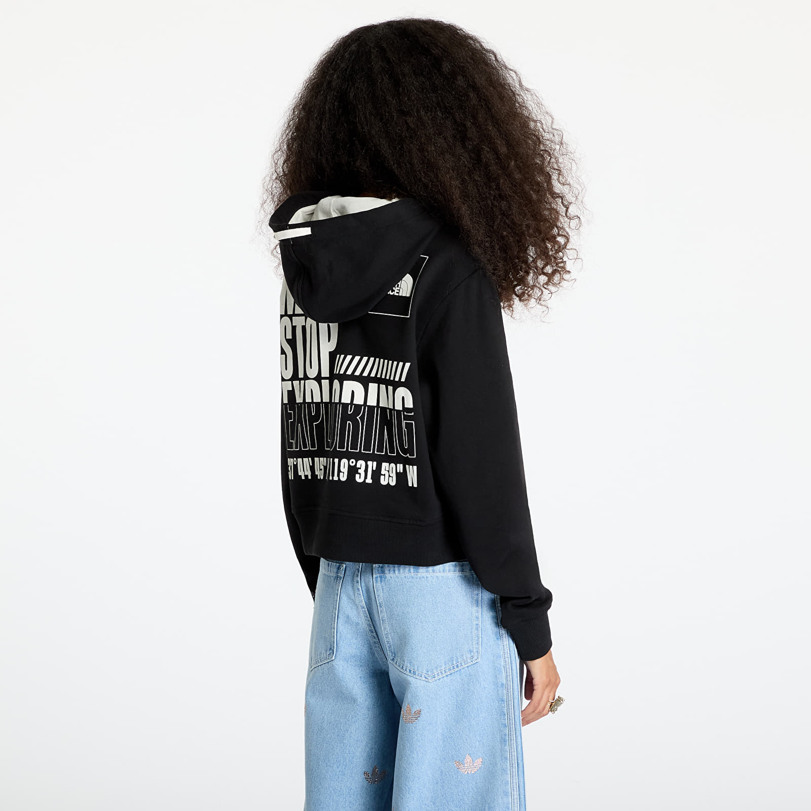 Mikiny The North Face W Coordinates Crop Hoodie Tnf Black