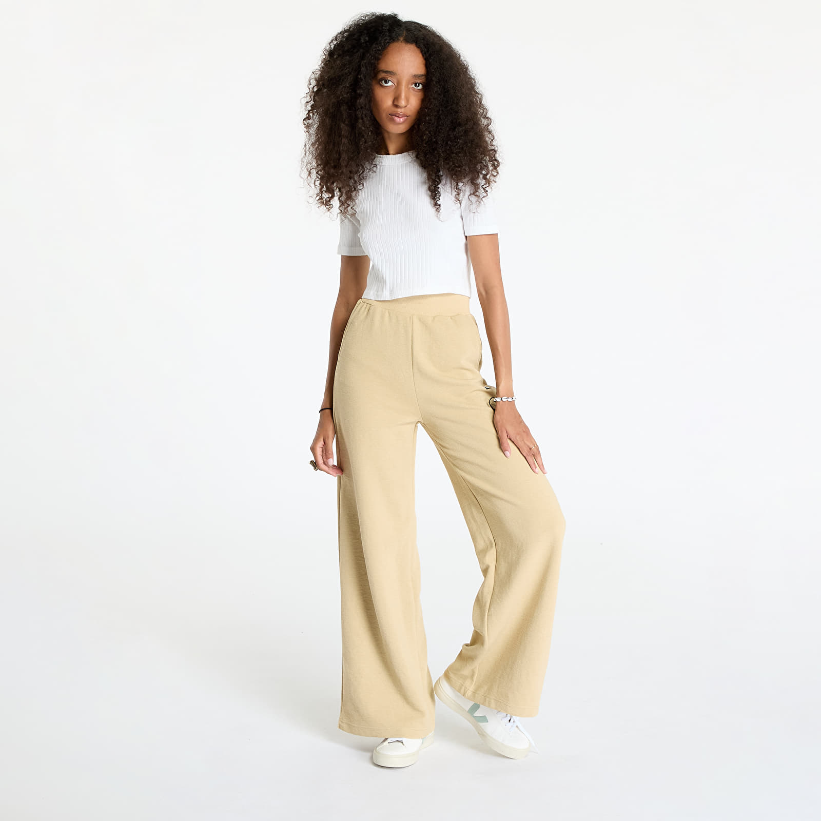 Jogginghosen The North Face W Hoden Wide Leg Jogger Khaki Stone