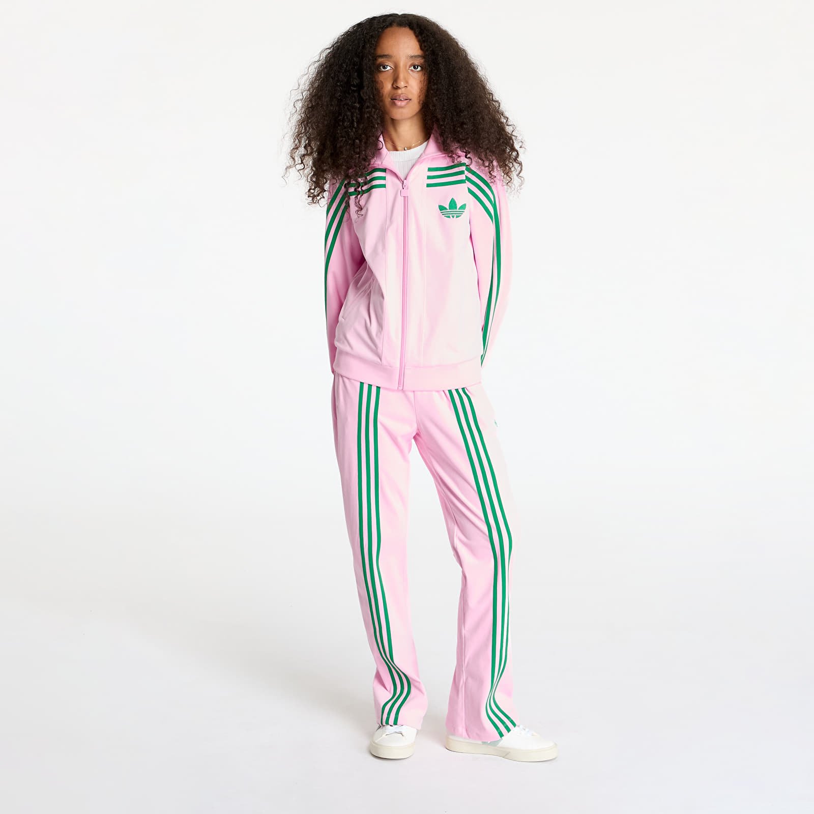 Sweatjacken und Sweatshirts adidas Velour Track Top True Pink Footshop
