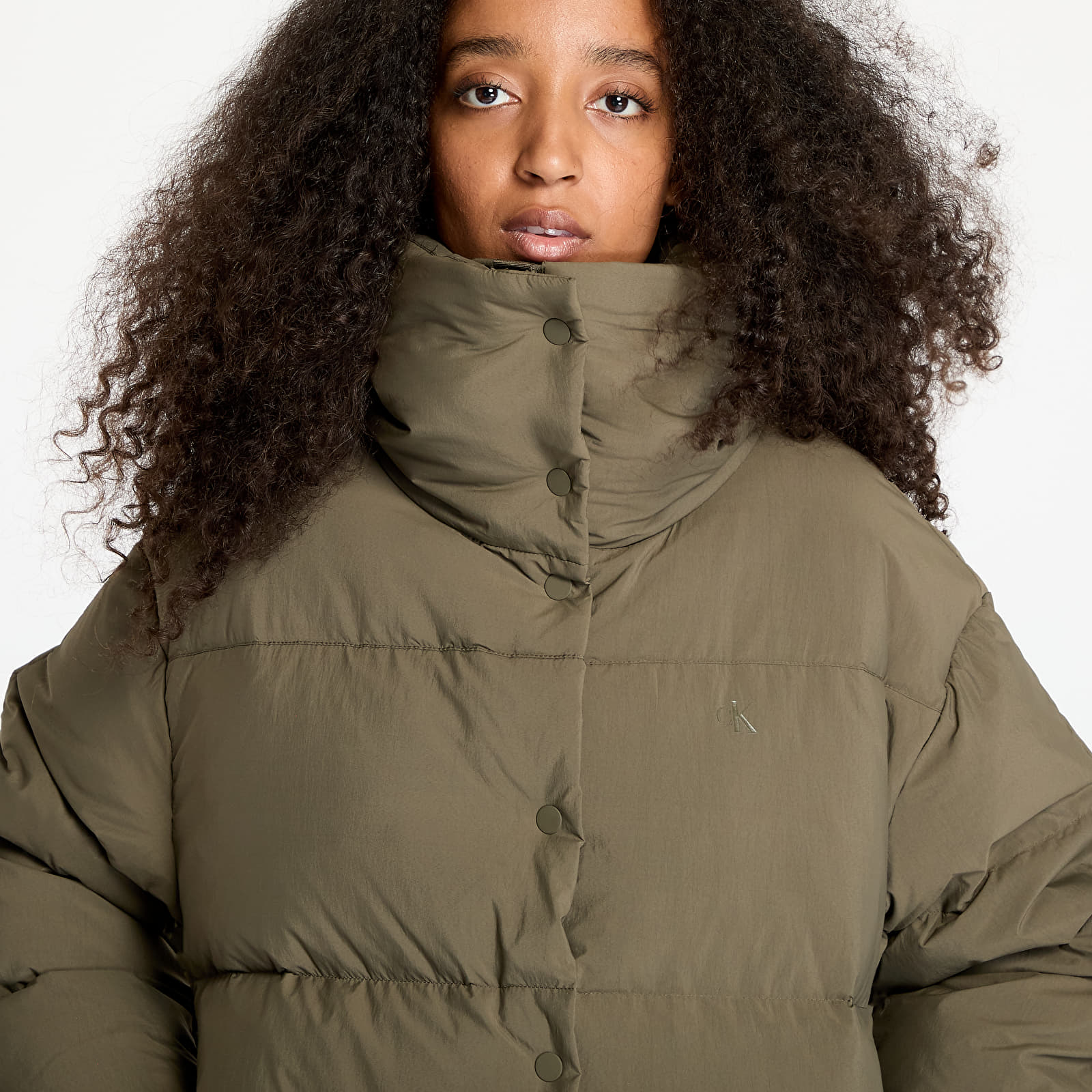 Dámske bundy Calvin Klein Jeans Relaxed Puffer Jacket Gray