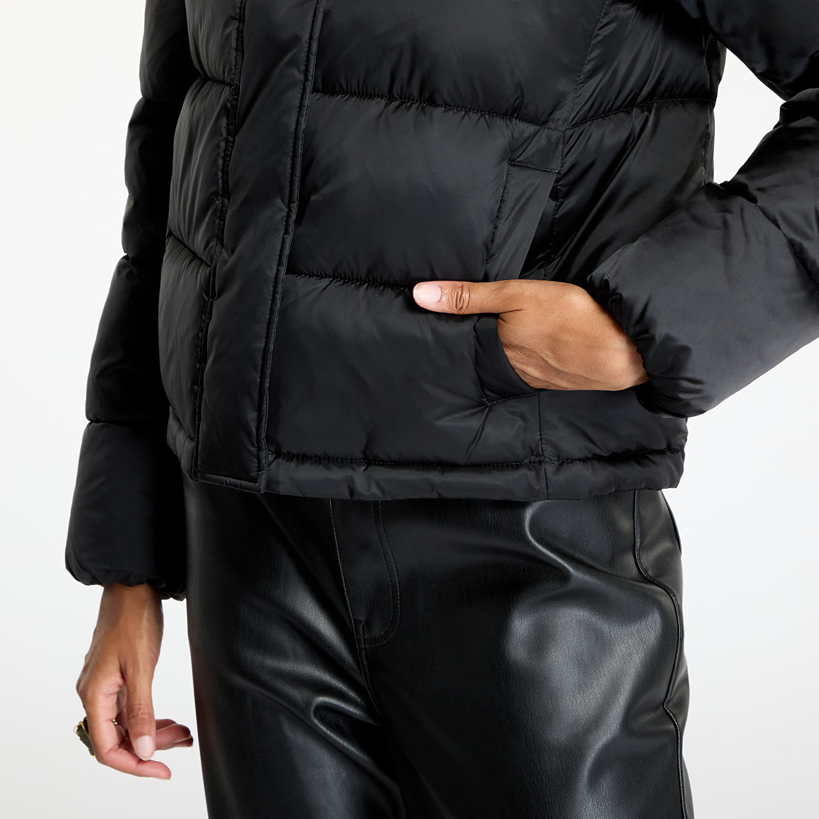 Women's jackets Calvin Klein Jeans Shiny Monologo Jacket Black