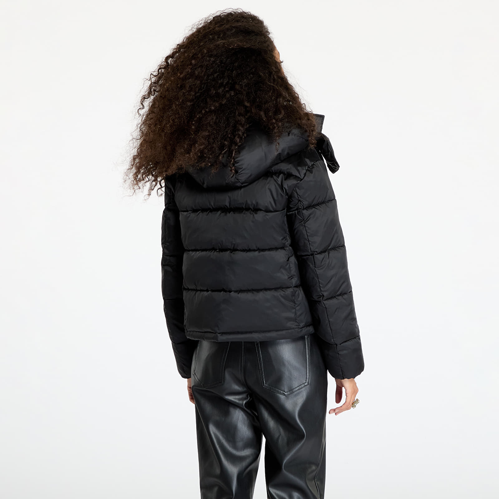 Women's jackets Calvin Klein Jeans Shiny Monologo Jacket Black