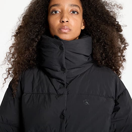 Women s jackets Calvin Klein Jeans Relaxed Puffer Jacket Black Footshop