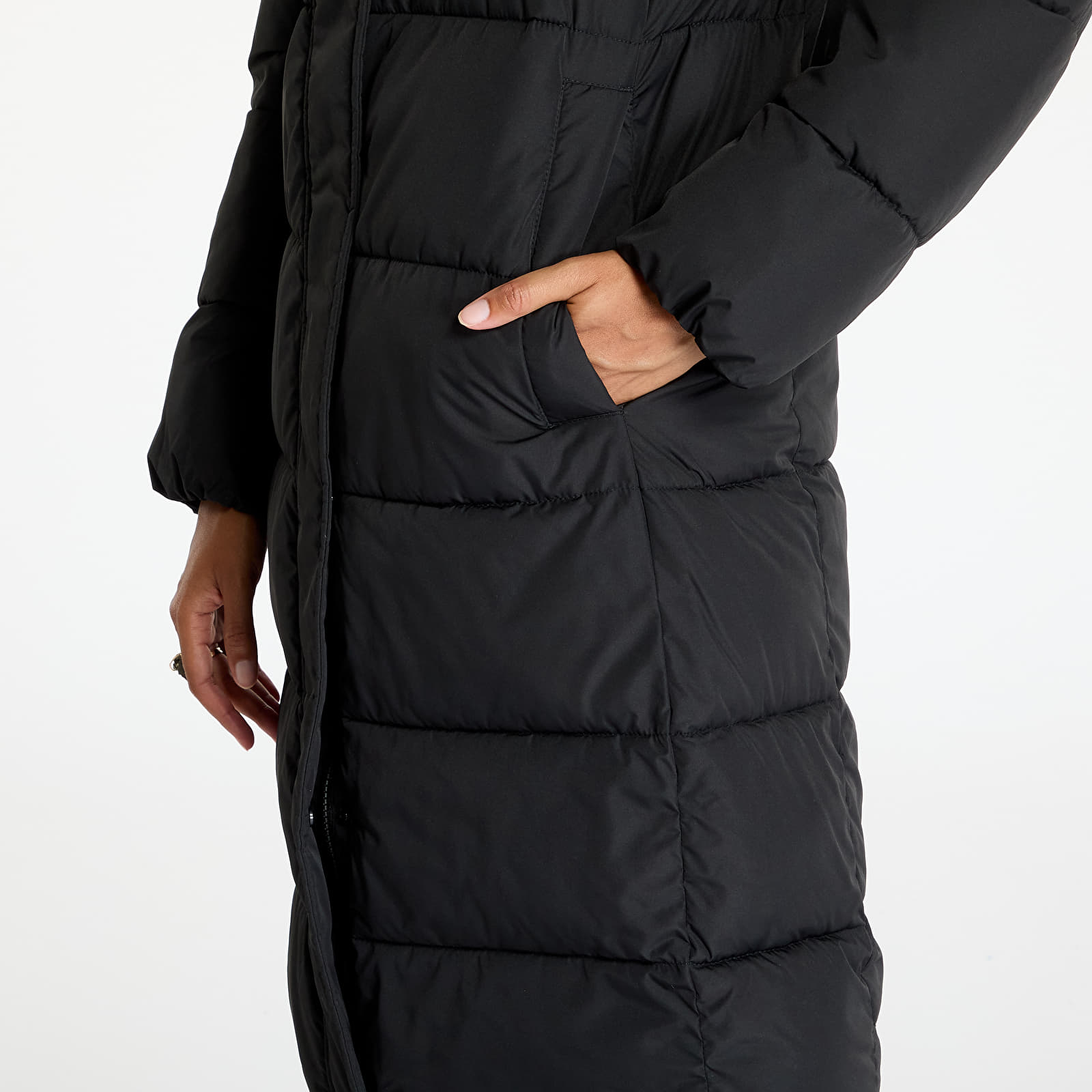 Dámské bundy Calvin Klein Jeans Monologo Non Down Jacket Black