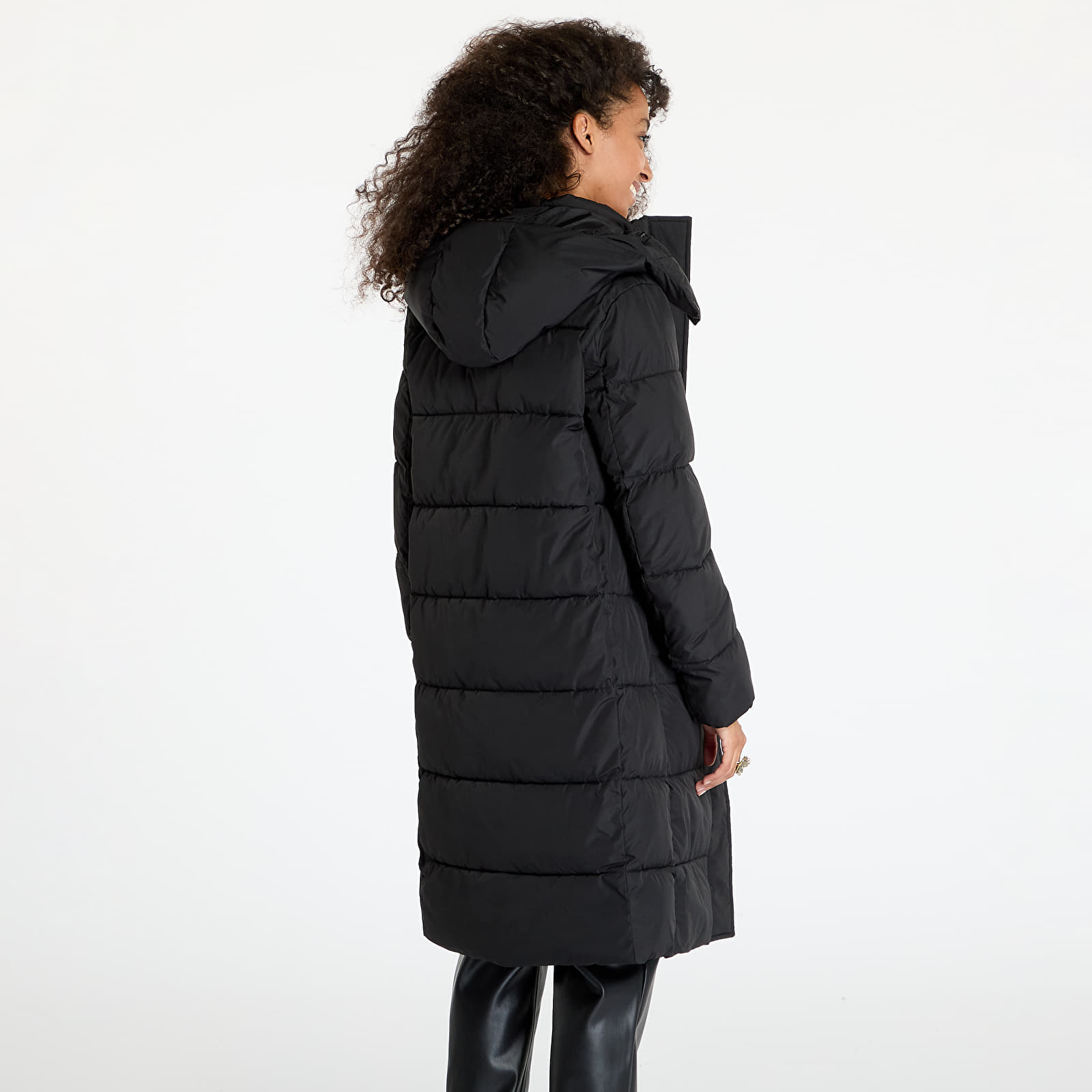 Dámské bundy Calvin Klein Jeans Monologo Non Down Jacket Black