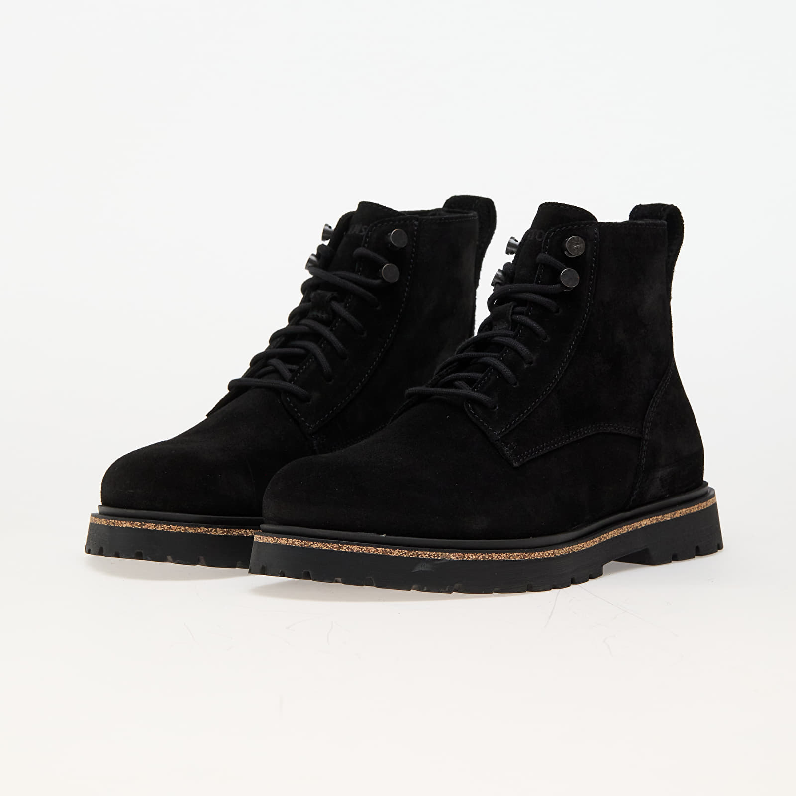 Férfi cipők Birkenstock Highwood Lace Mid M Leather Velvet Black