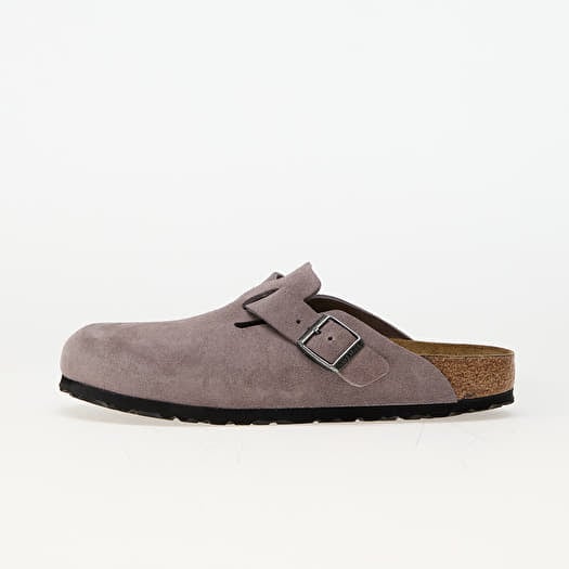 Birkenstock Boston Leather Velvet Faded Purple