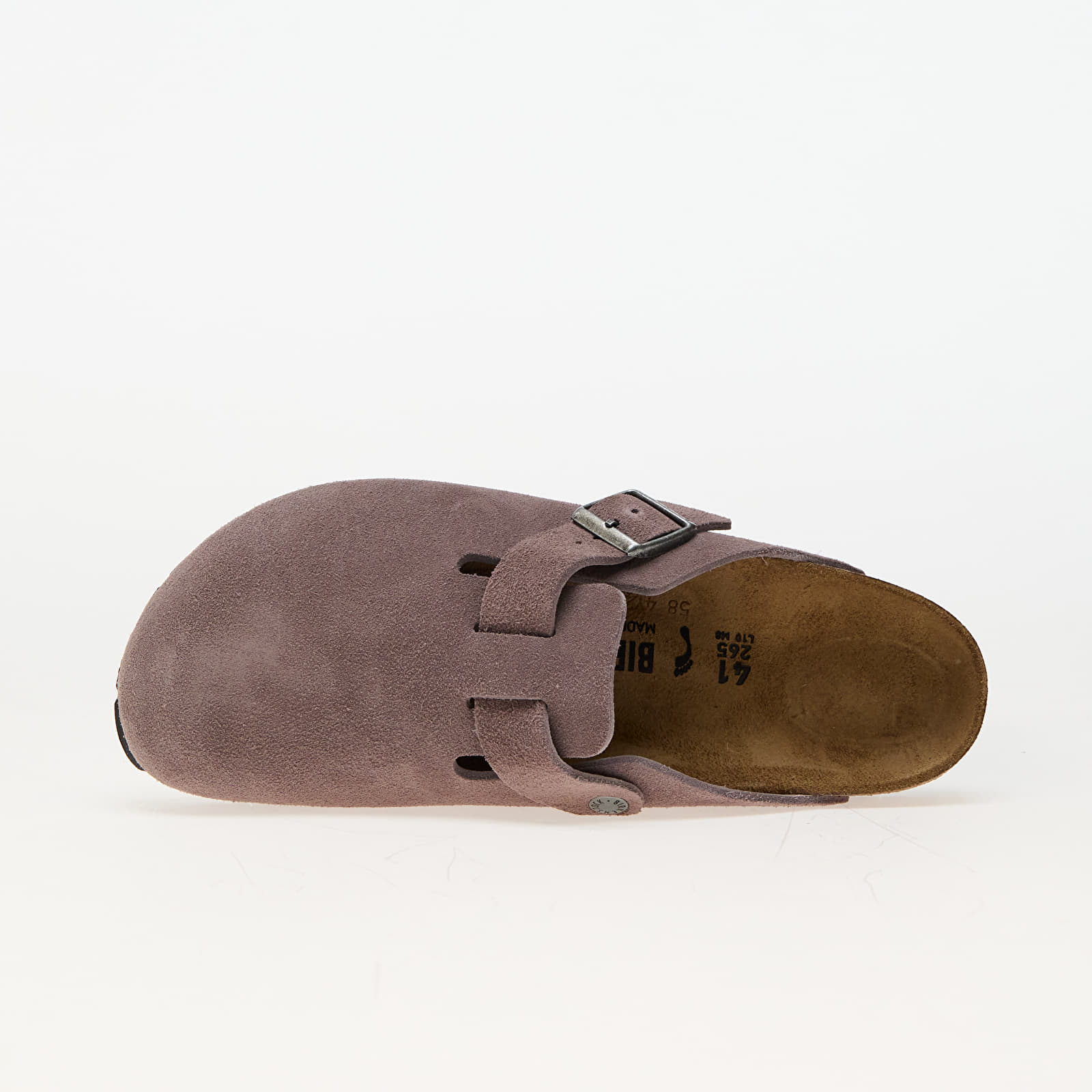 Női cipők Birkenstock Boston Leather Velvet Faded Purple