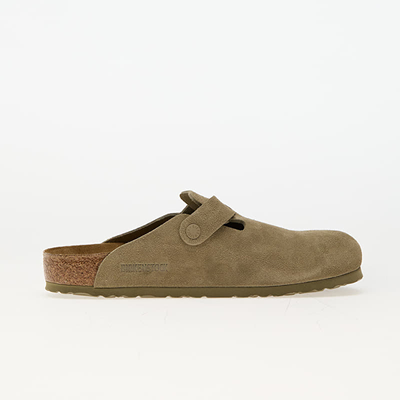 Men's shoes Birkenstock Boston Leather Velvet Faded Khaki (1025788