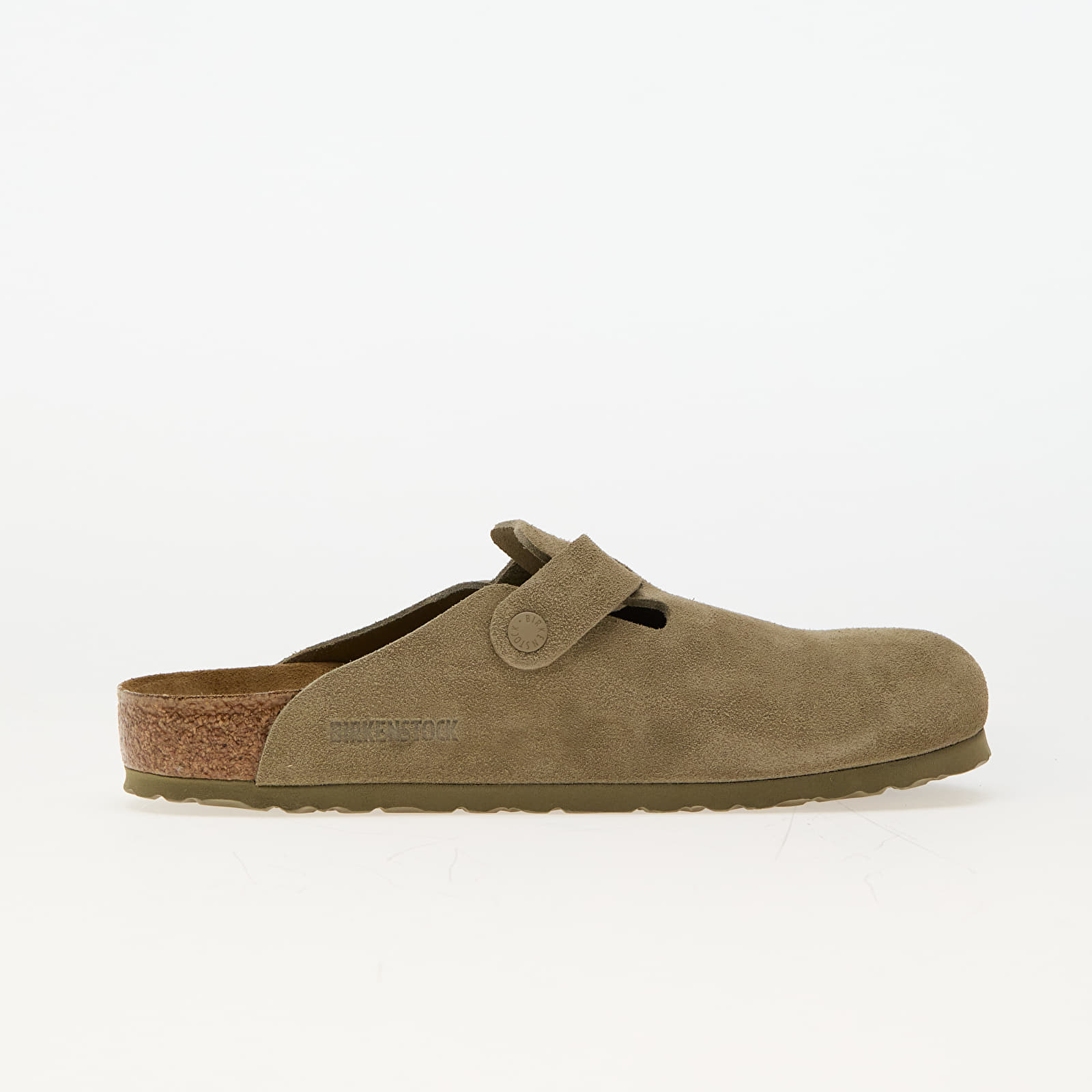 Buty męskie Birkenstock Boston Leather Velvet Faded Khaki