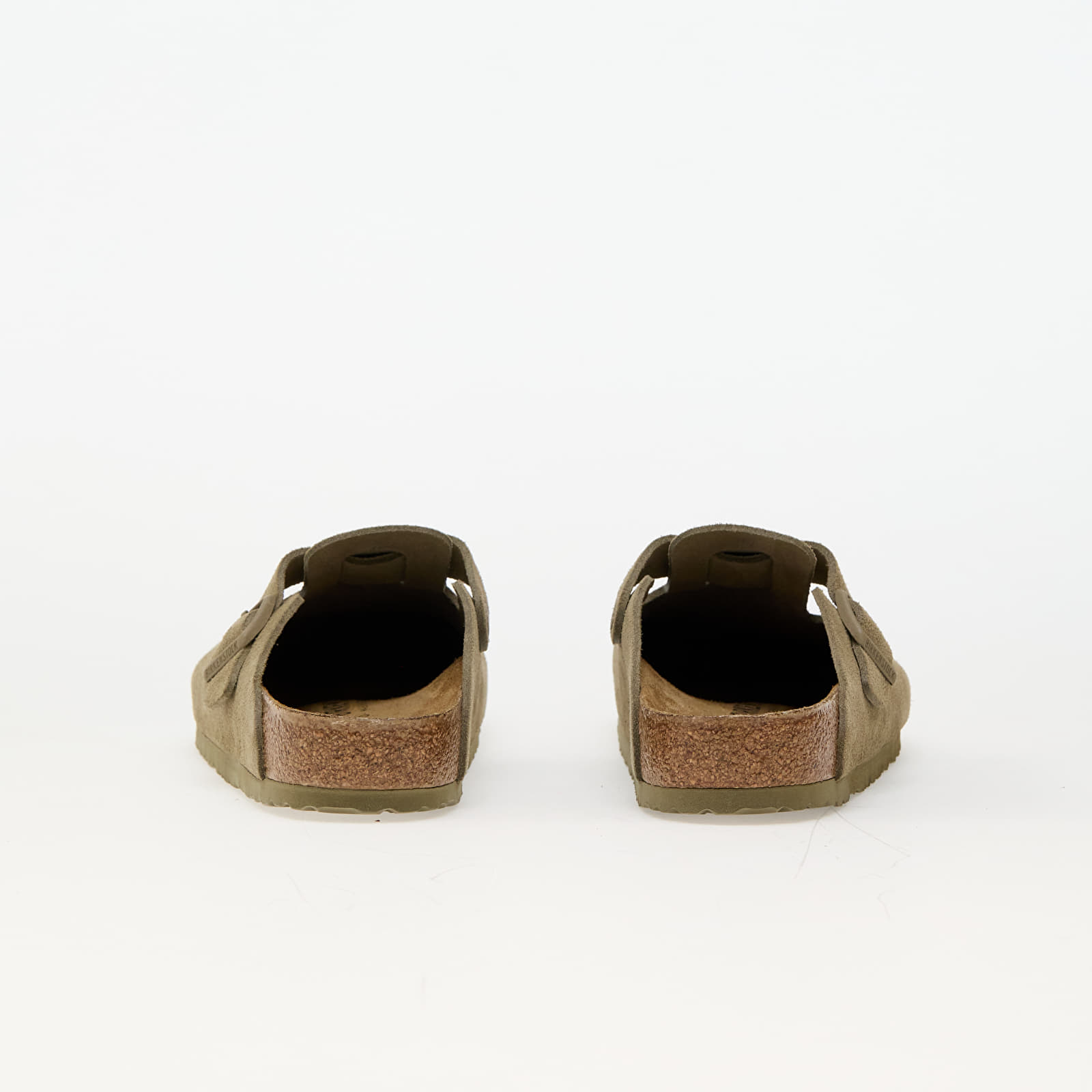 Buty męskie Birkenstock Boston Leather Velvet Faded Khaki
